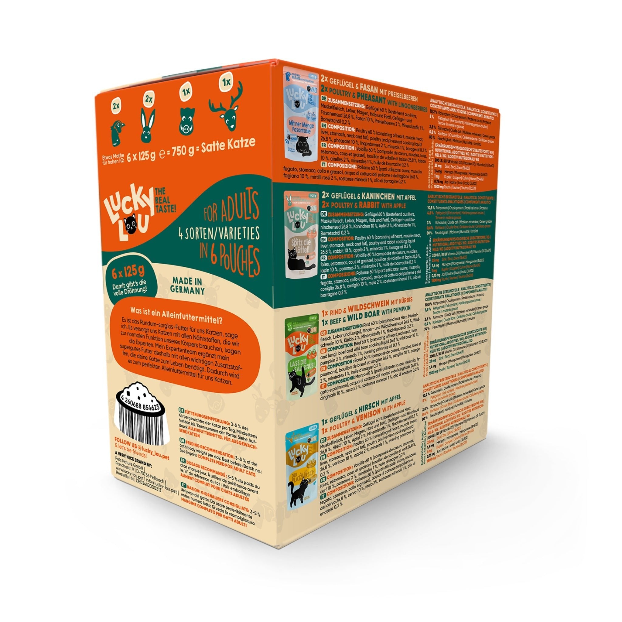 Lucky Lou Pouch Life Stage Adult Wild - Mix, Katzen Nassfutter - Woofshack