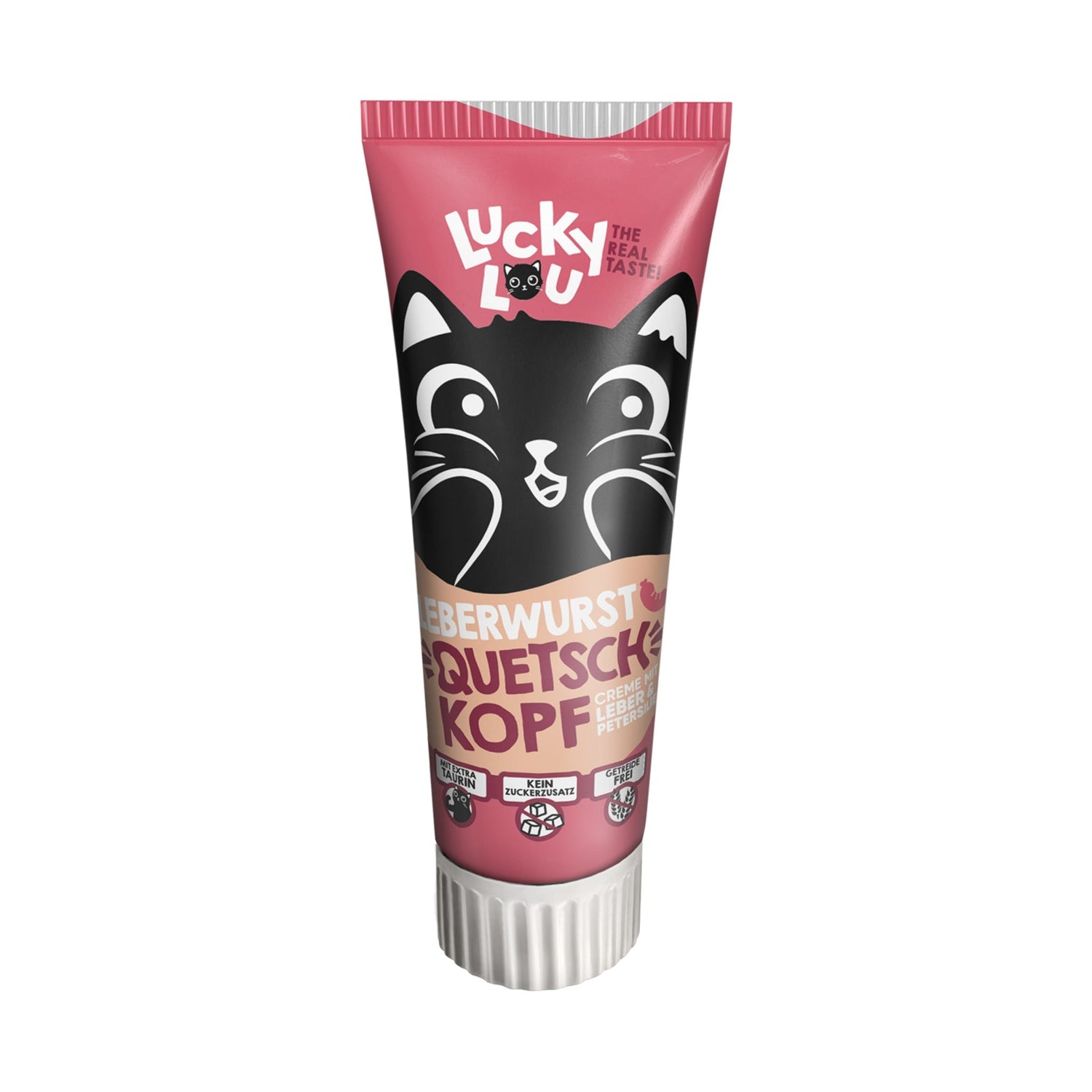 Lucky Lou Tube Quetschkopf Adult Leber & Petersilie, Katzensnack - Woofshack