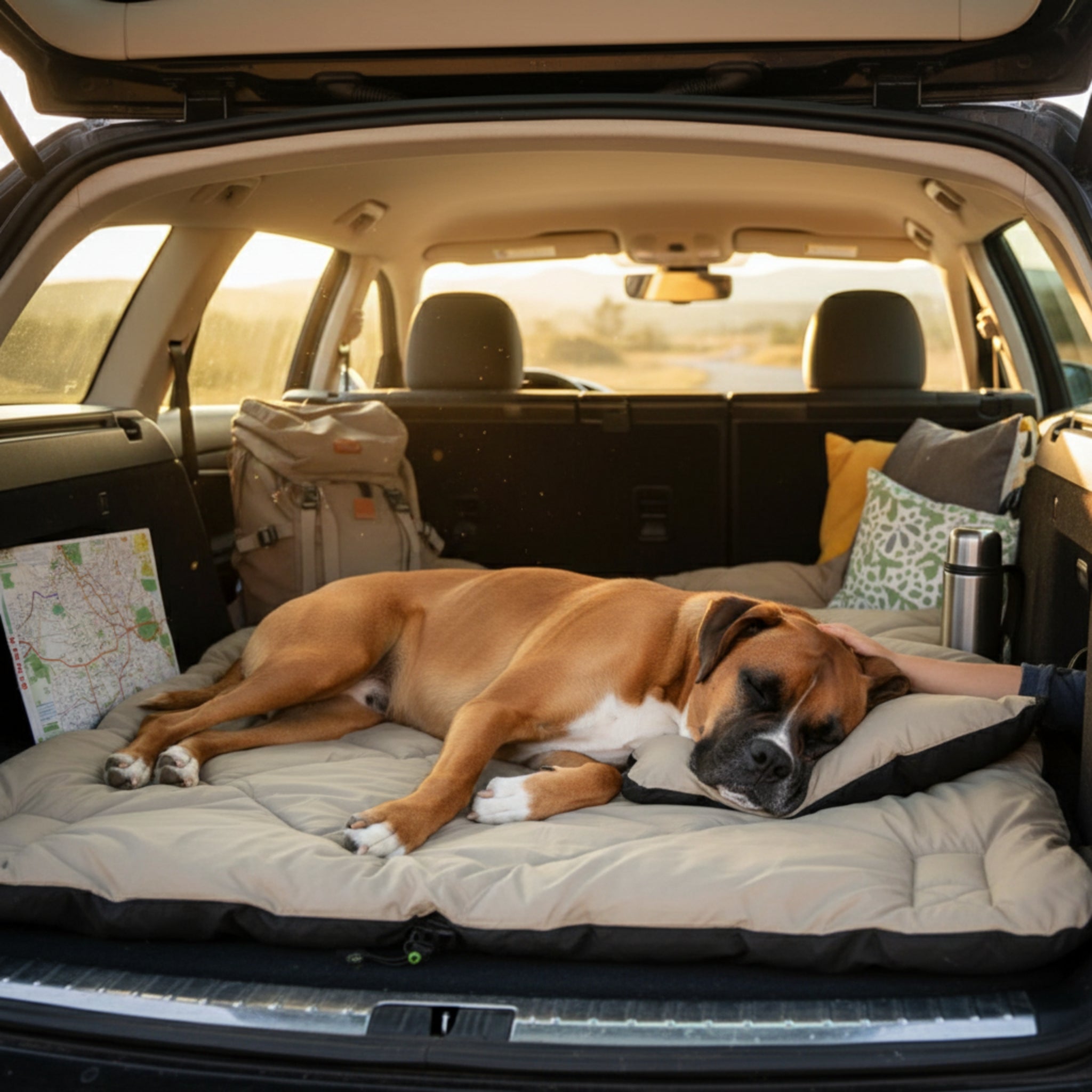 Maelson Cosy Roll Reisedecke - Kuschelige Hundedecke für unterwegs - Woofshack