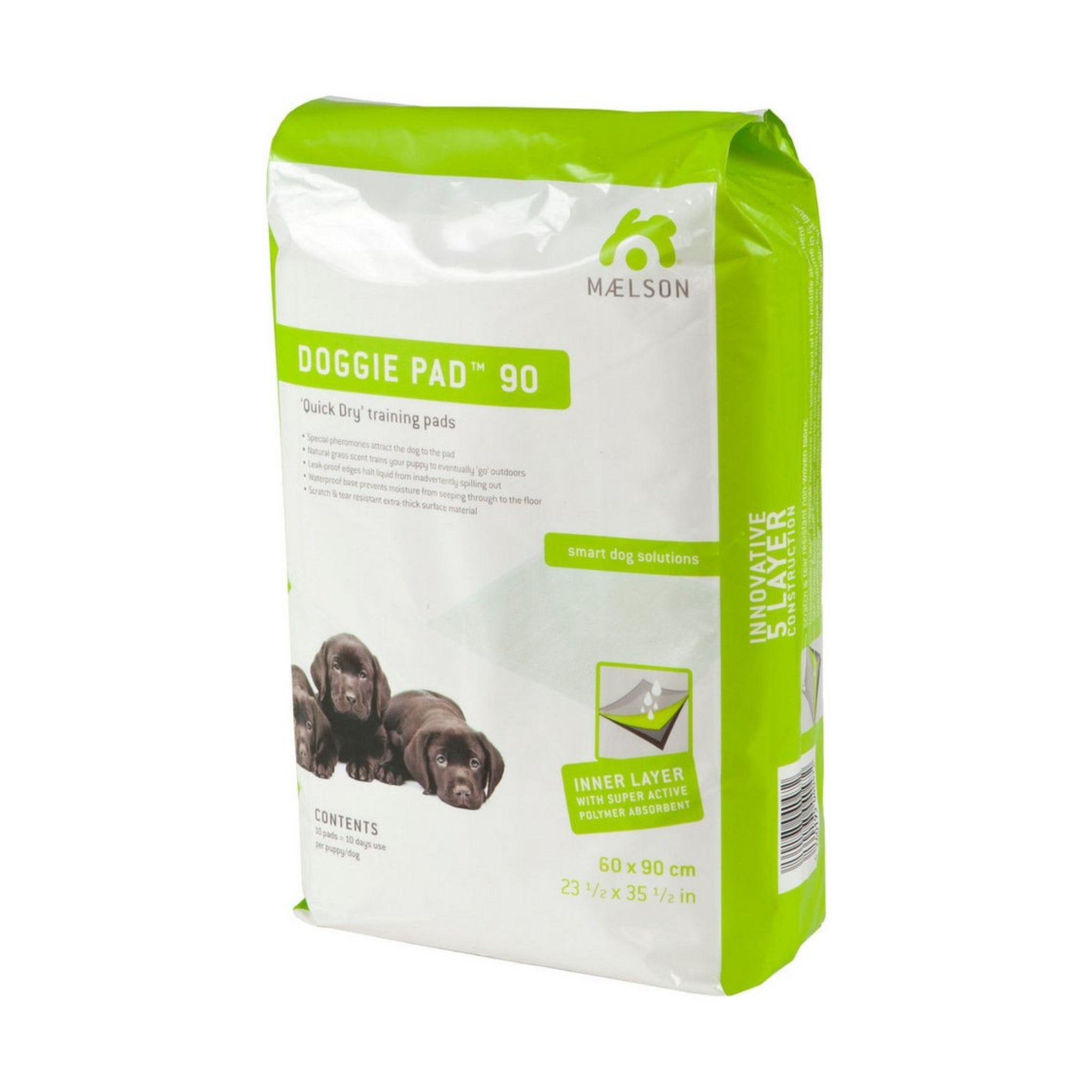 Maelson Doggie Pad – Saugstarke Trainingsunterlagen für Welpen und inkontinente Hunde - Woofshack