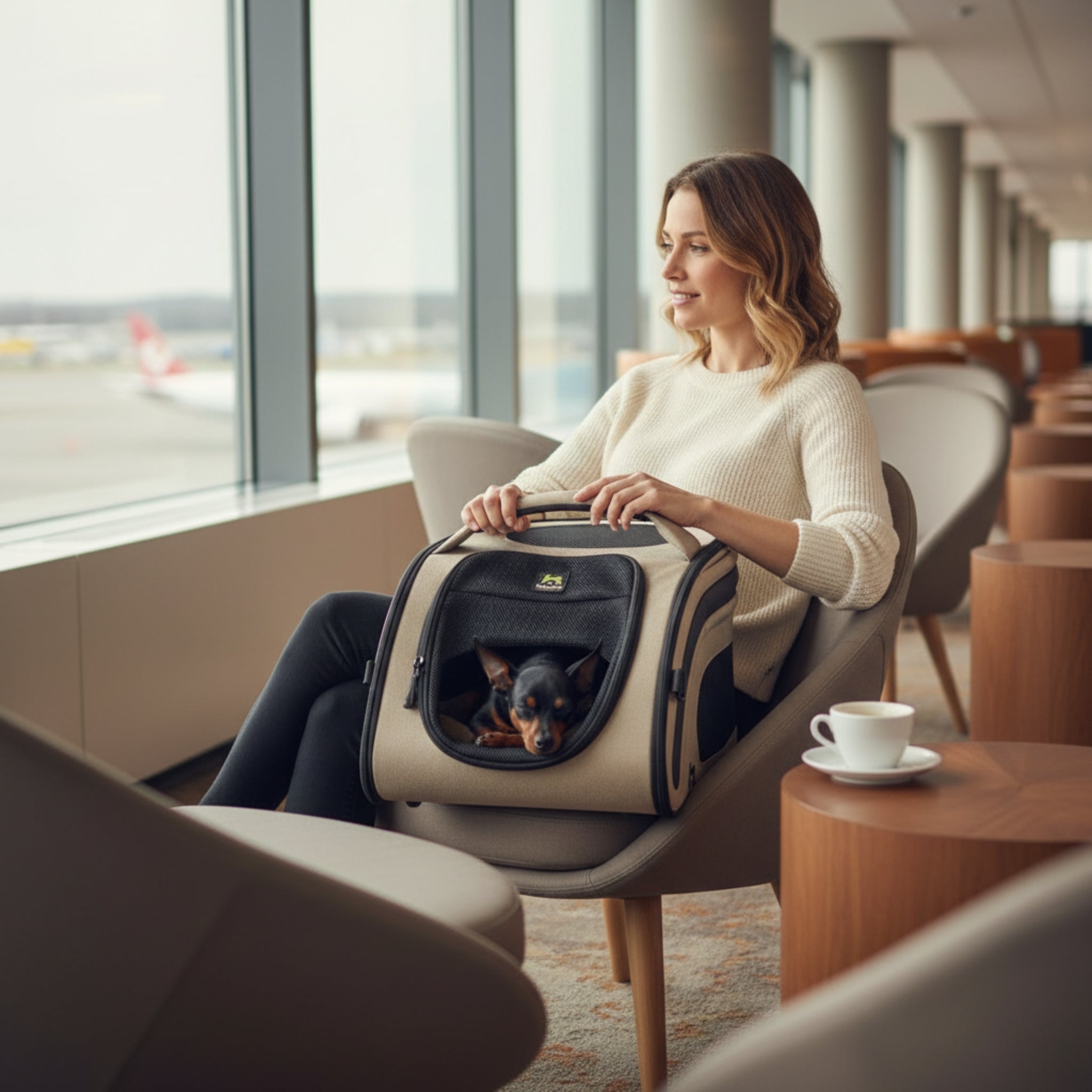 Maelson Snuggle Kennel Hundetransportbox – Flugzeug & Auto - Woofshack