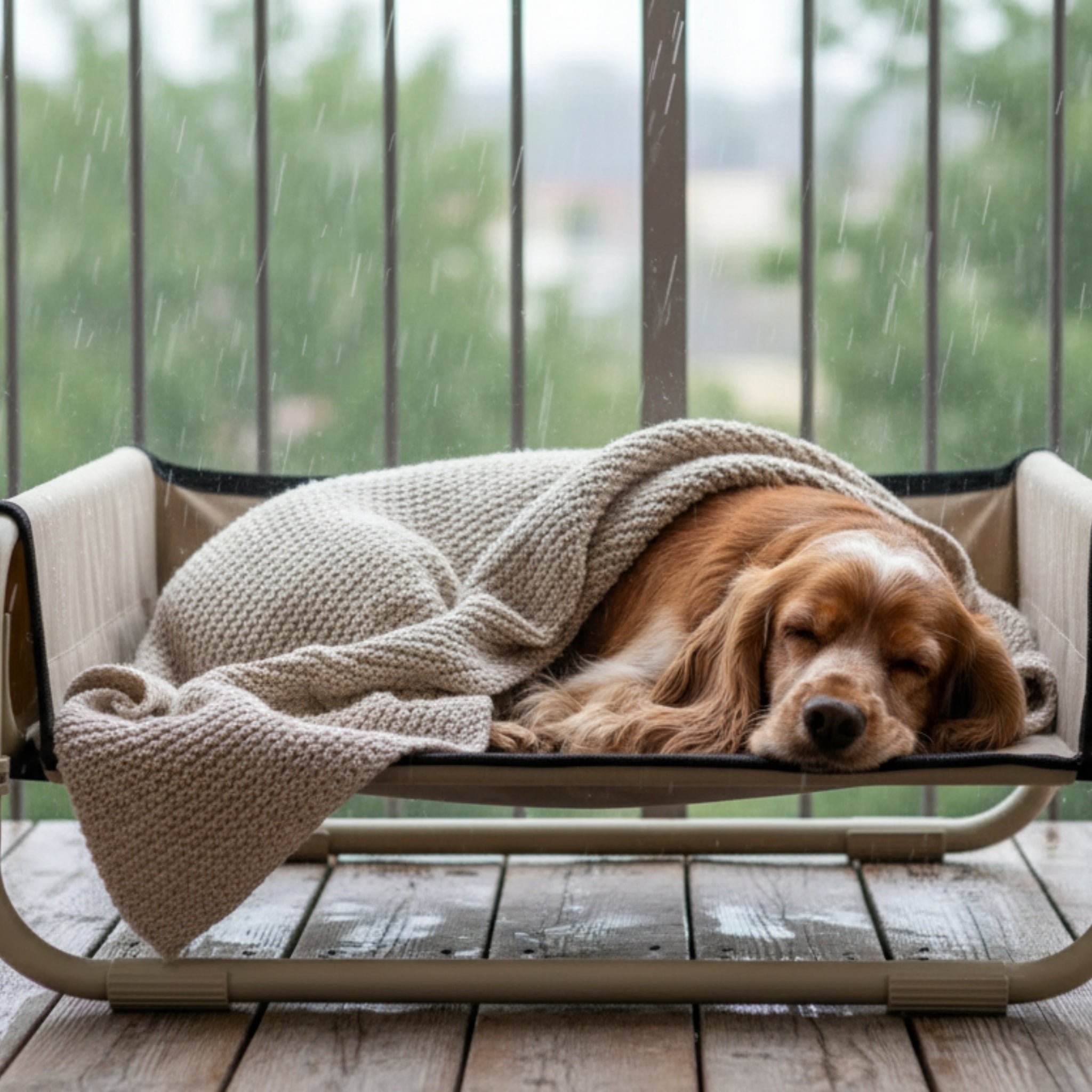 Maelson Soft Bed – Faltbares Haustierbett erhöht & waschbar - Woofshack