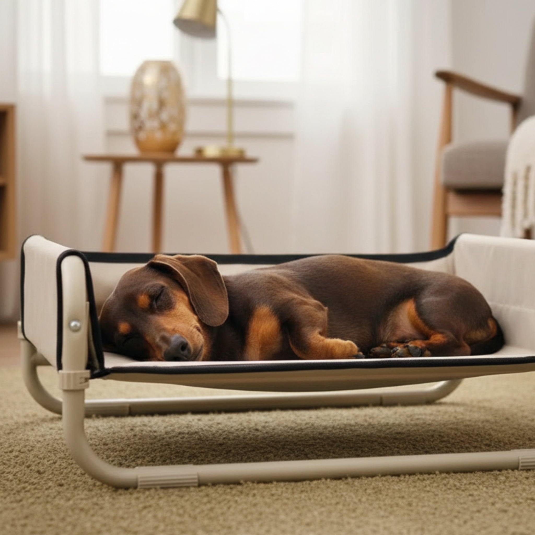 Maelson Soft Bed – Faltbares Haustierbett erhöht & waschbar - Woofshack