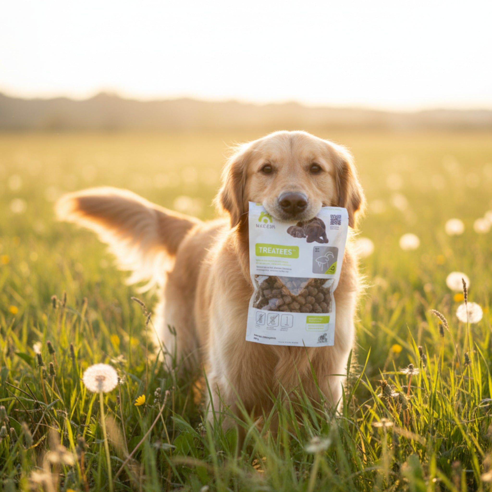 Maelson Treatees Soft Hundesnacks mit Ziege – Getreidefreie Premium - Belohnung für sensible Hunde - Woofshack