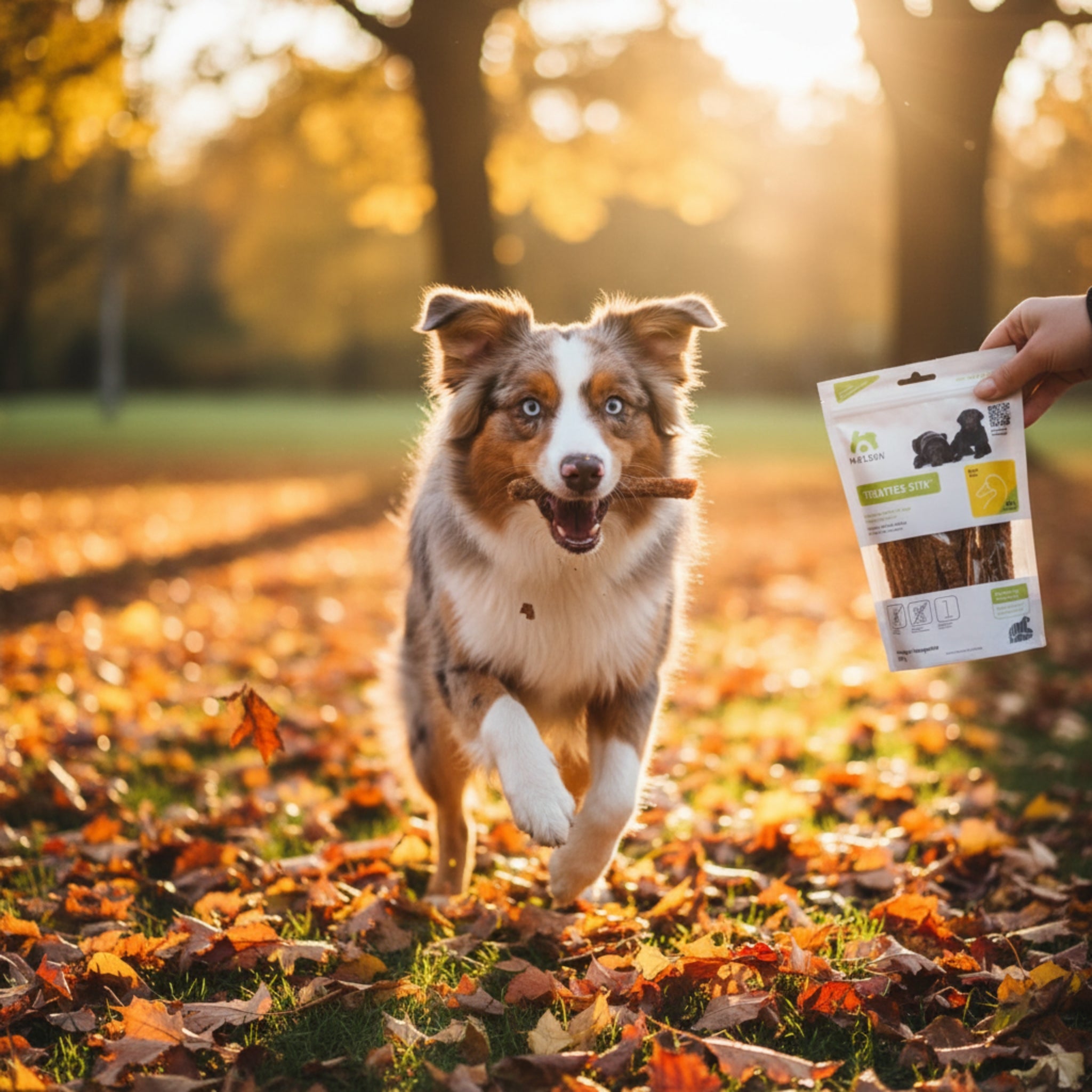Maelson Treatees Stix Ente – Natürliche Kaustreifen für gesunde Zähne & glückliche Hunde - Woofshack