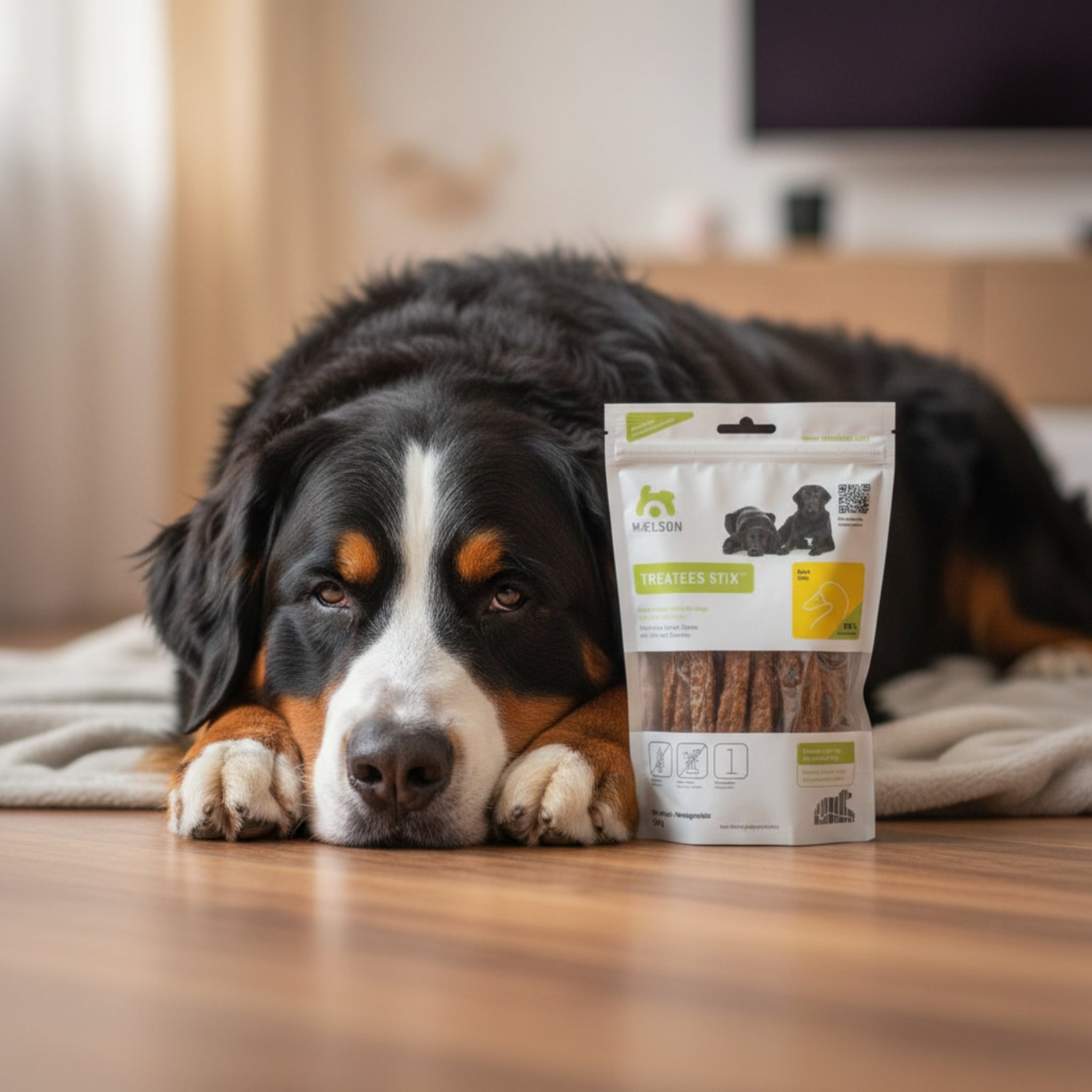 Maelson Treatees Stix Ente – Natürliche Kaustreifen für gesunde Zähne & glückliche Hunde - Woofshack