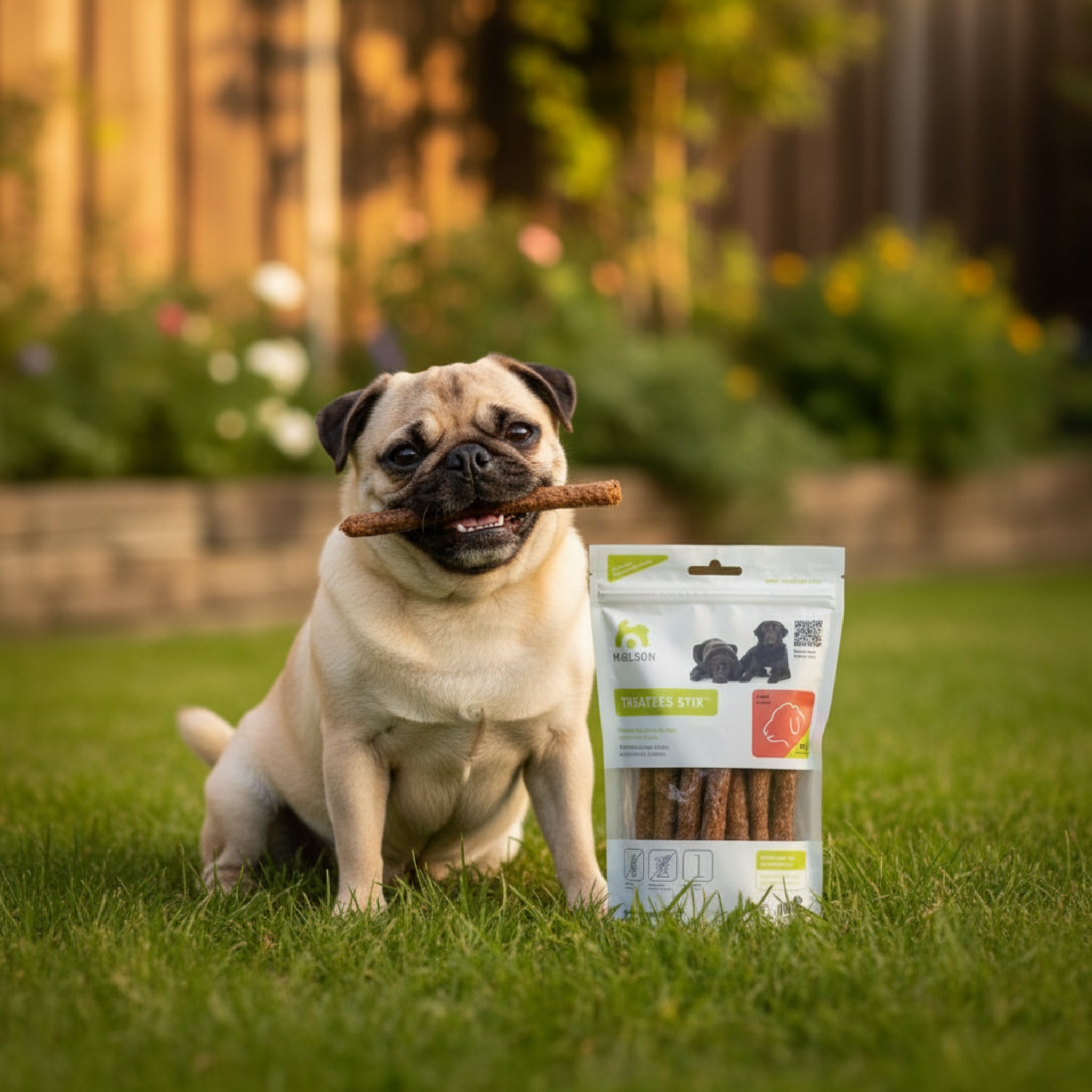Maelson Treatees Stix Lamm – Natürliche Kaustreifen für gesunde Zähne & glückliche Hunde - Woofshack