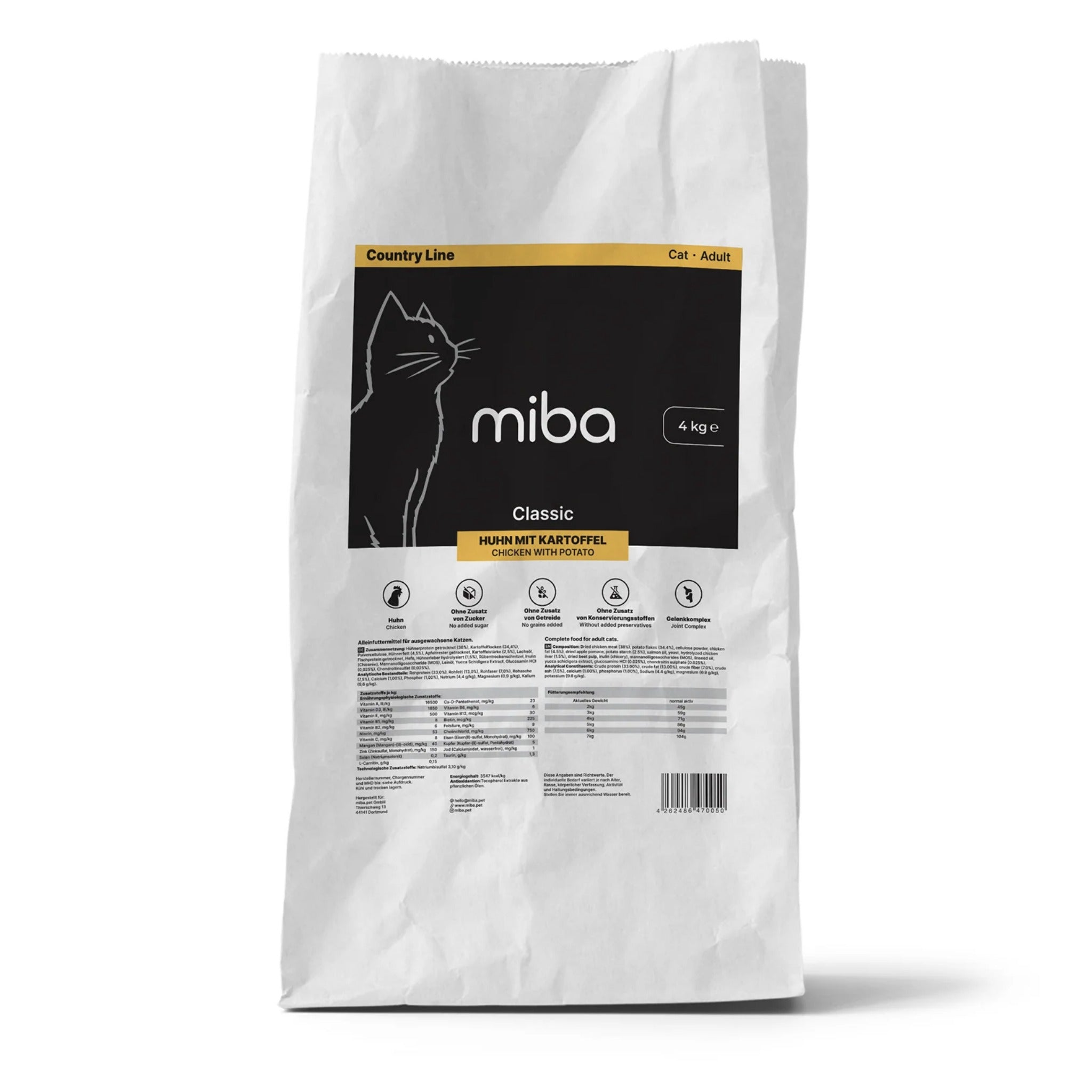 miba Classic Huhn mit Kartoffel, Katzen Trockenfutter - Woofshack