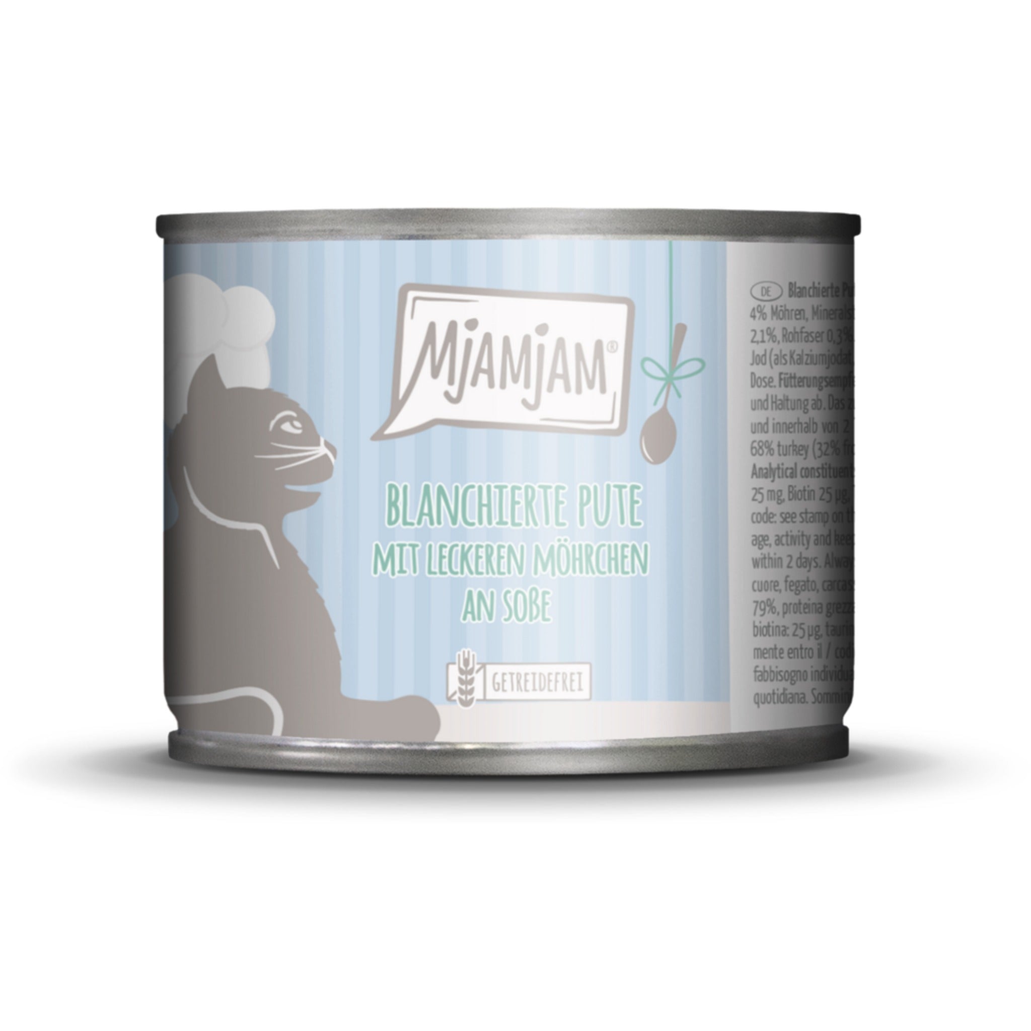 MjAMjAM Blanchierte Pute & Möhrchen - Katzen Nassfutter - Woofshack