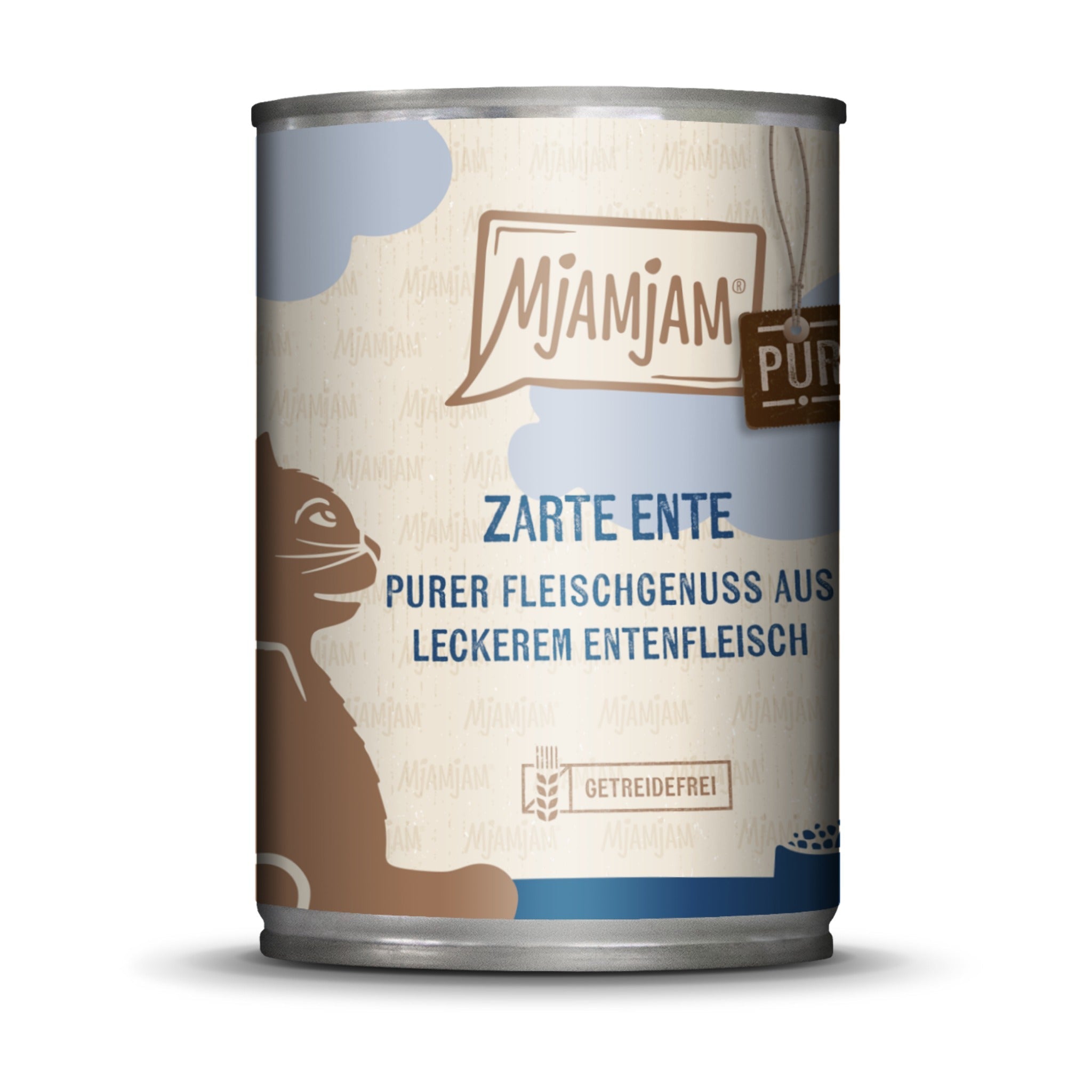 MjAMjAM Ente Pur - Katzen Nassfutter - Woofshack