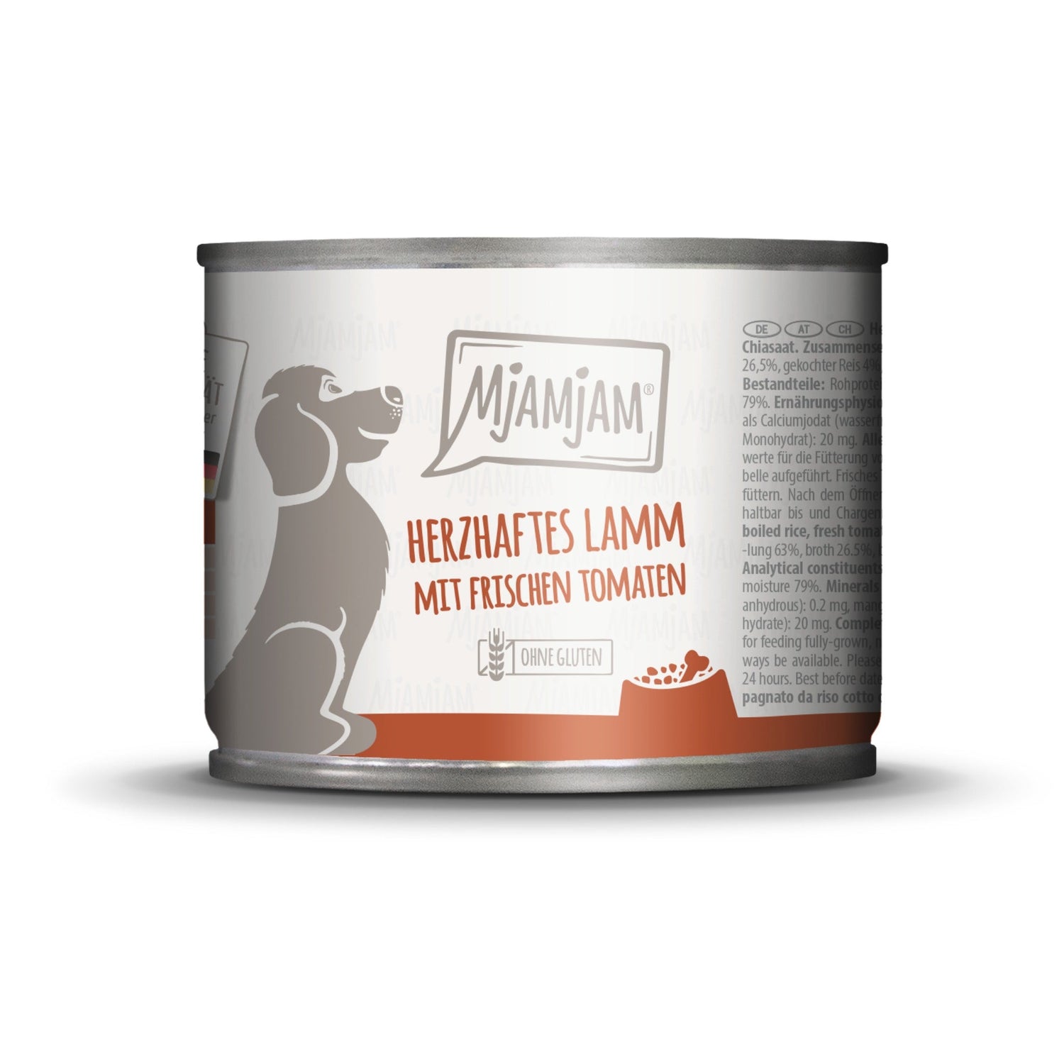 MjAMjAM Lamm, Reis & Tomaten - Hunde Nassfutter - Woofshack