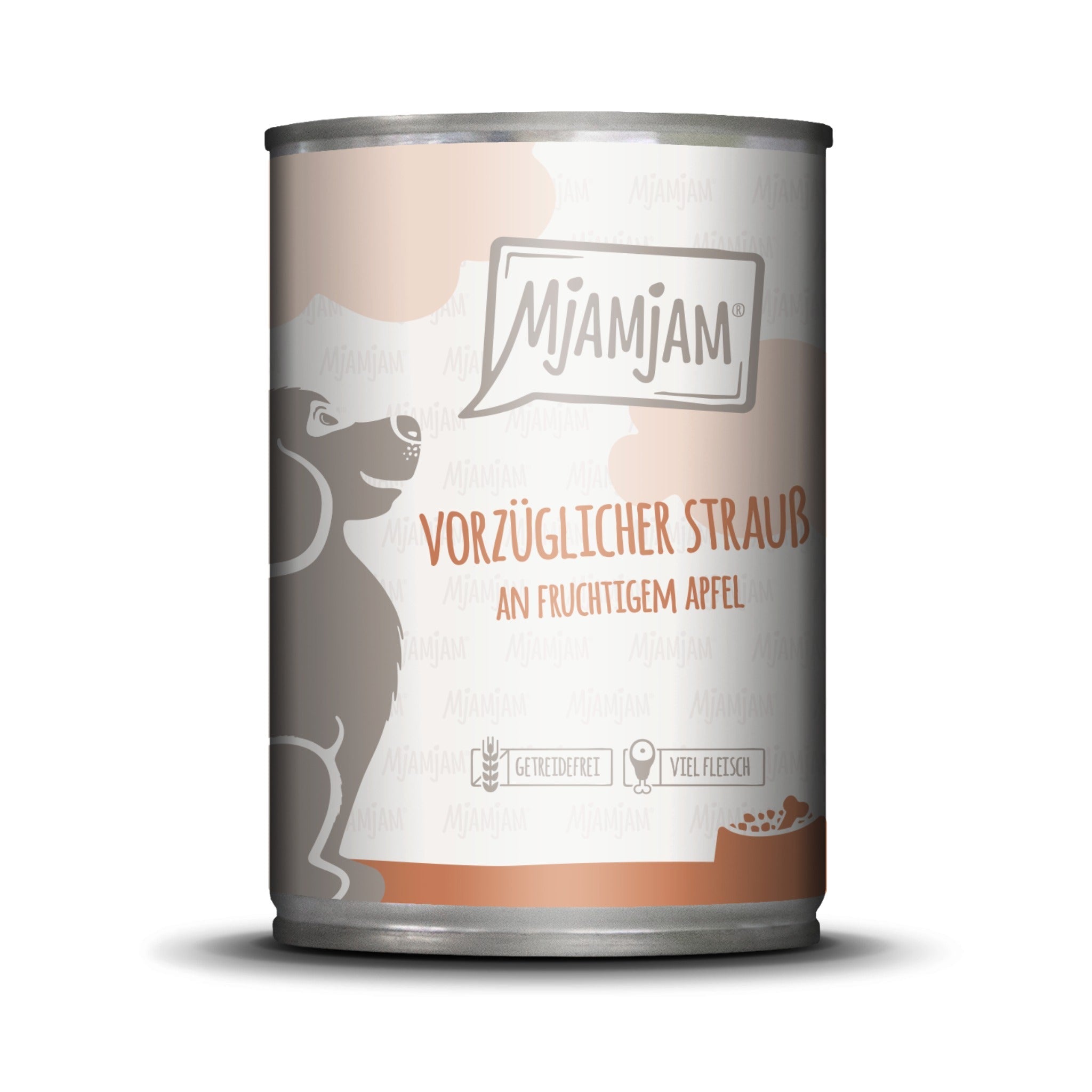 MjAMjAM Strauß & Apfel - Hunde Nassfutter - Woofshack
