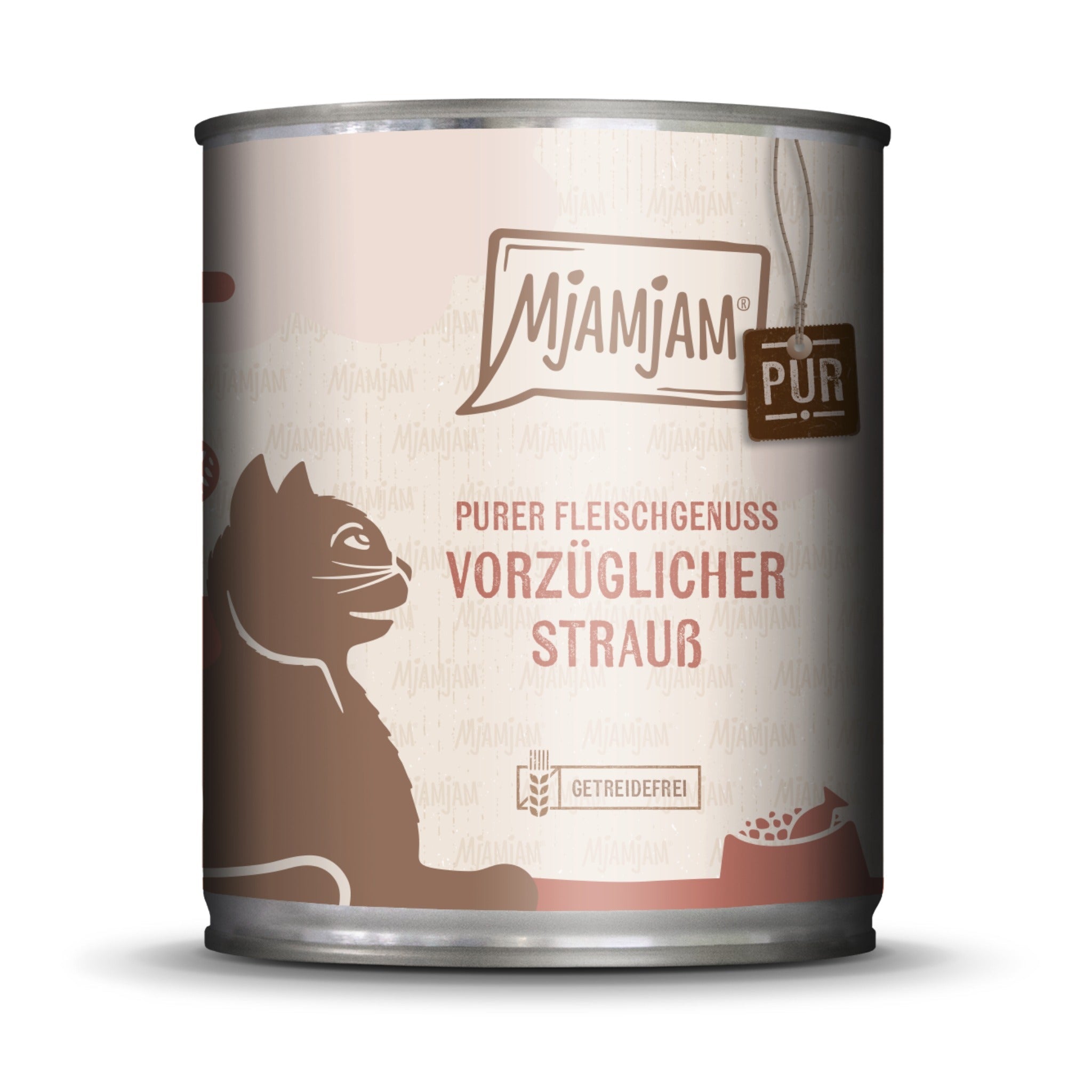 MjAMjAM Strauß Pur - Katzen Nassfutter - Woofshack