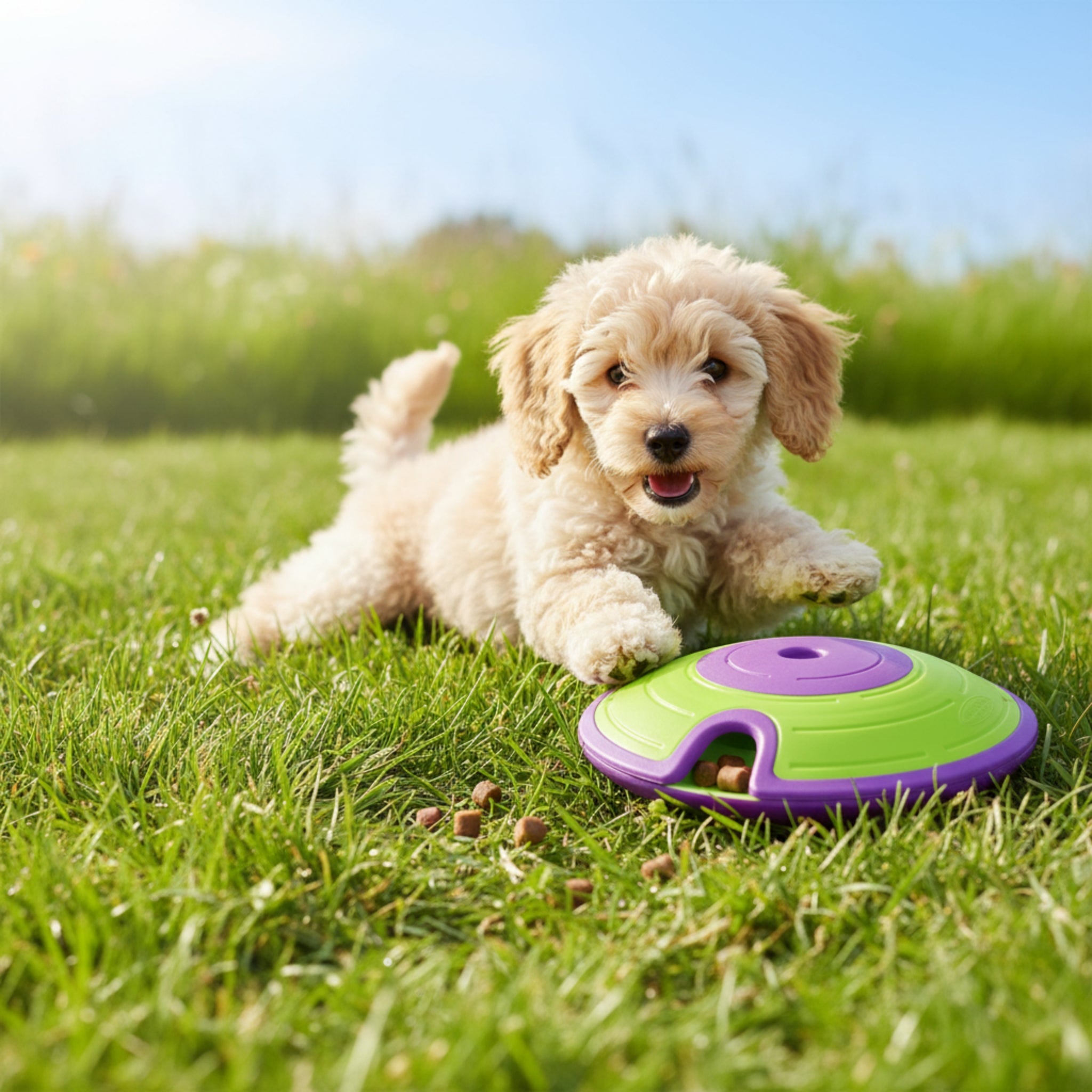 Nina Ottosson Treat Maze – Interaktives Intelligenzspielzeug gegen Langeweile & Unterforderung – Level 2 Denkspiel für Hunde - Woofshack