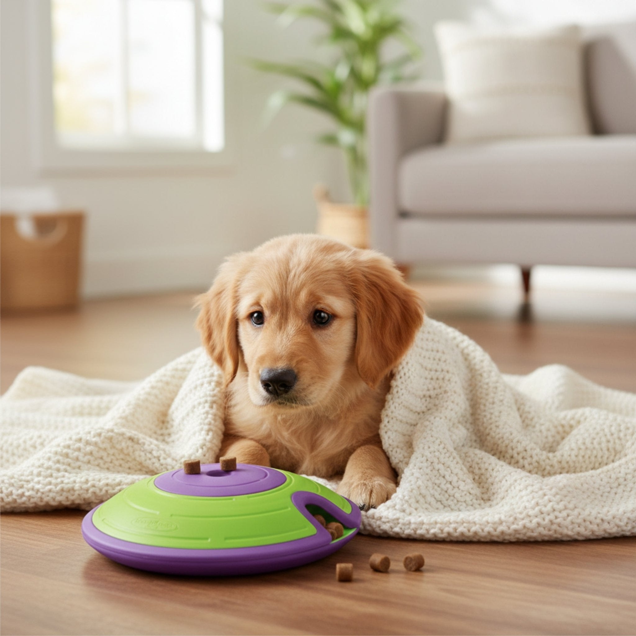 Nina Ottosson Treat Maze – Interaktives Intelligenzspielzeug gegen Langeweile & Unterforderung – Level 2 Denkspiel für Hunde - Woofshack