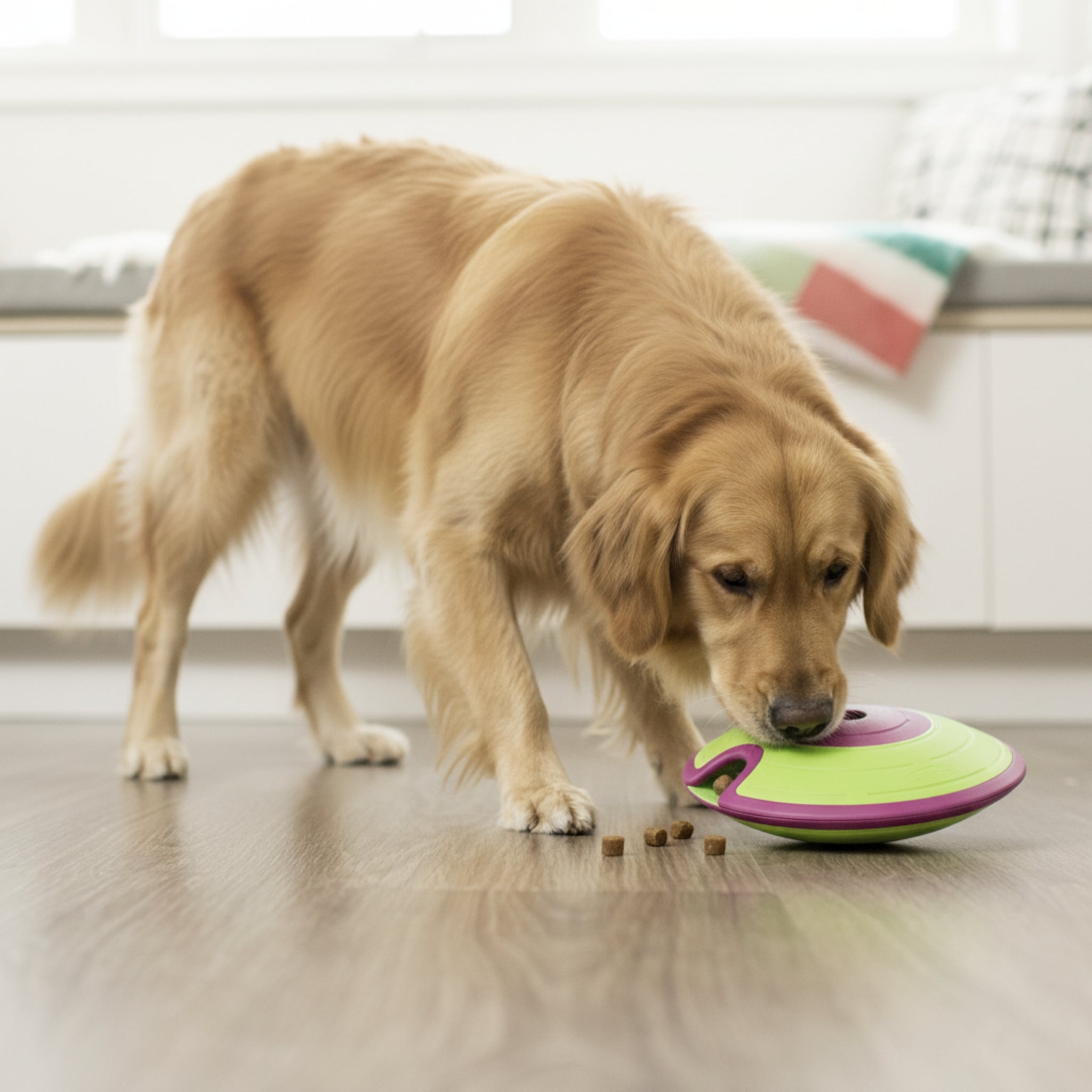 Nina Ottosson Treat Maze – Interaktives Intelligenzspielzeug gegen Langeweile & Unterforderung – Level 2 Denkspiel für Hunde - Woofshack
