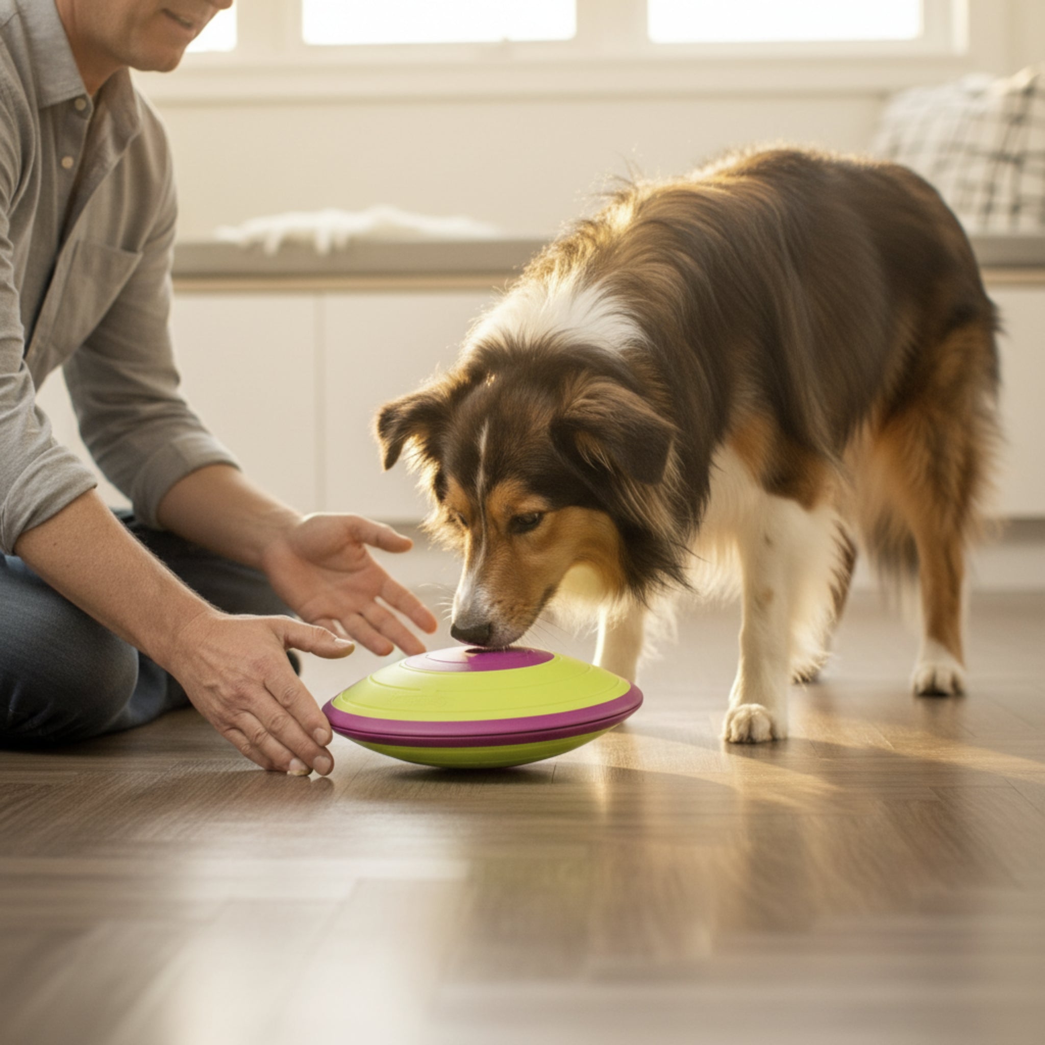 Nina Ottosson Treat Maze – Interaktives Intelligenzspielzeug gegen Langeweile & Unterforderung – Level 2 Denkspiel für Hunde - Woofshack