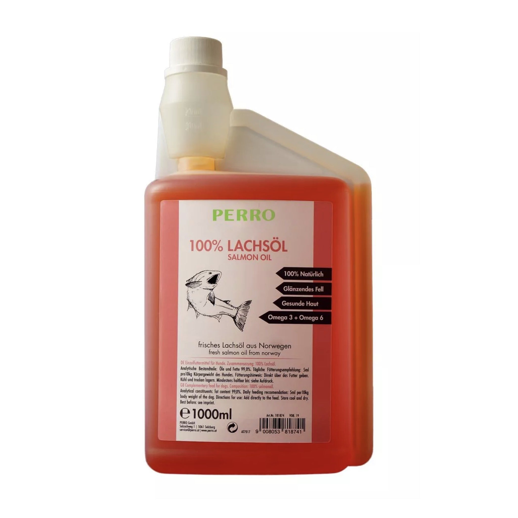 Perro 100% Lachsöl für Hunde - Woofshack
