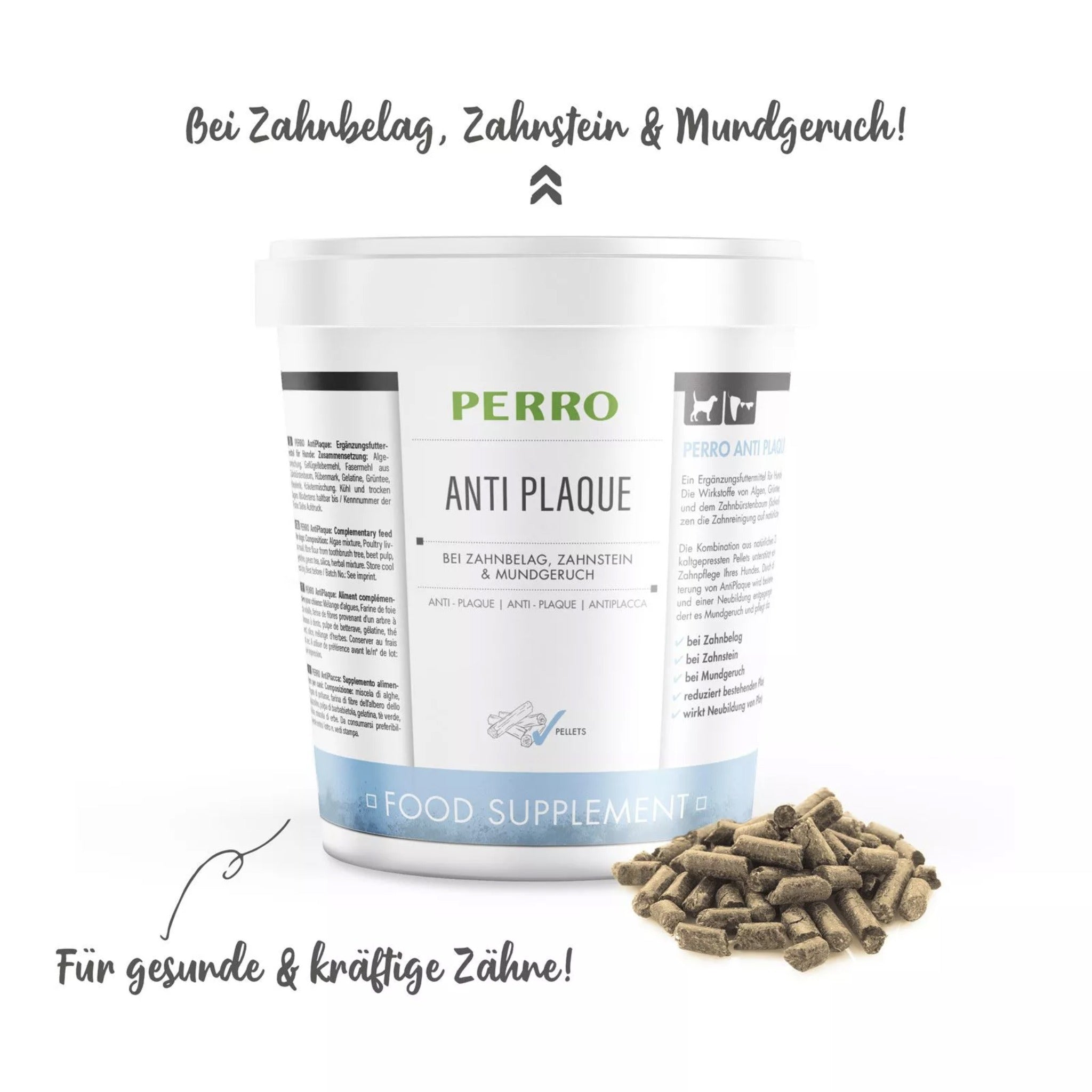 Perro Anti Plaque bei Zahnbelag, Zahnstein & Mundgeruch für Hunde - Woofshack