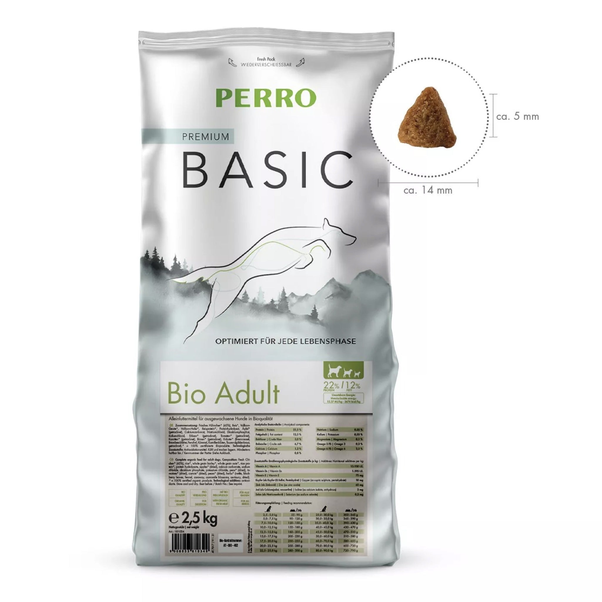 Perro Basic Bio Adult - Hunde Trockenfutter - Woofshack