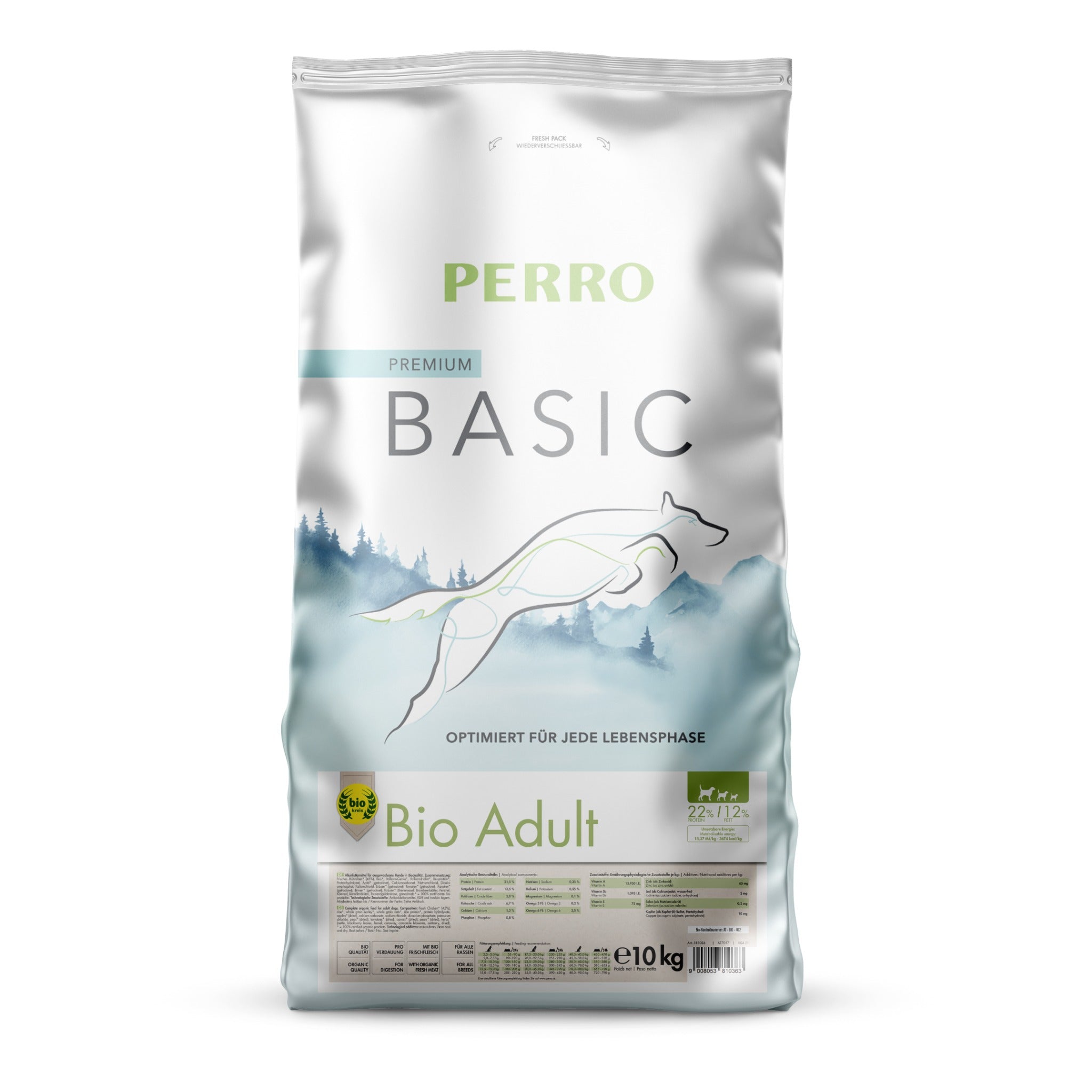 Perro Basic Bio Adult - Hunde Trockenfutter - Woofshack