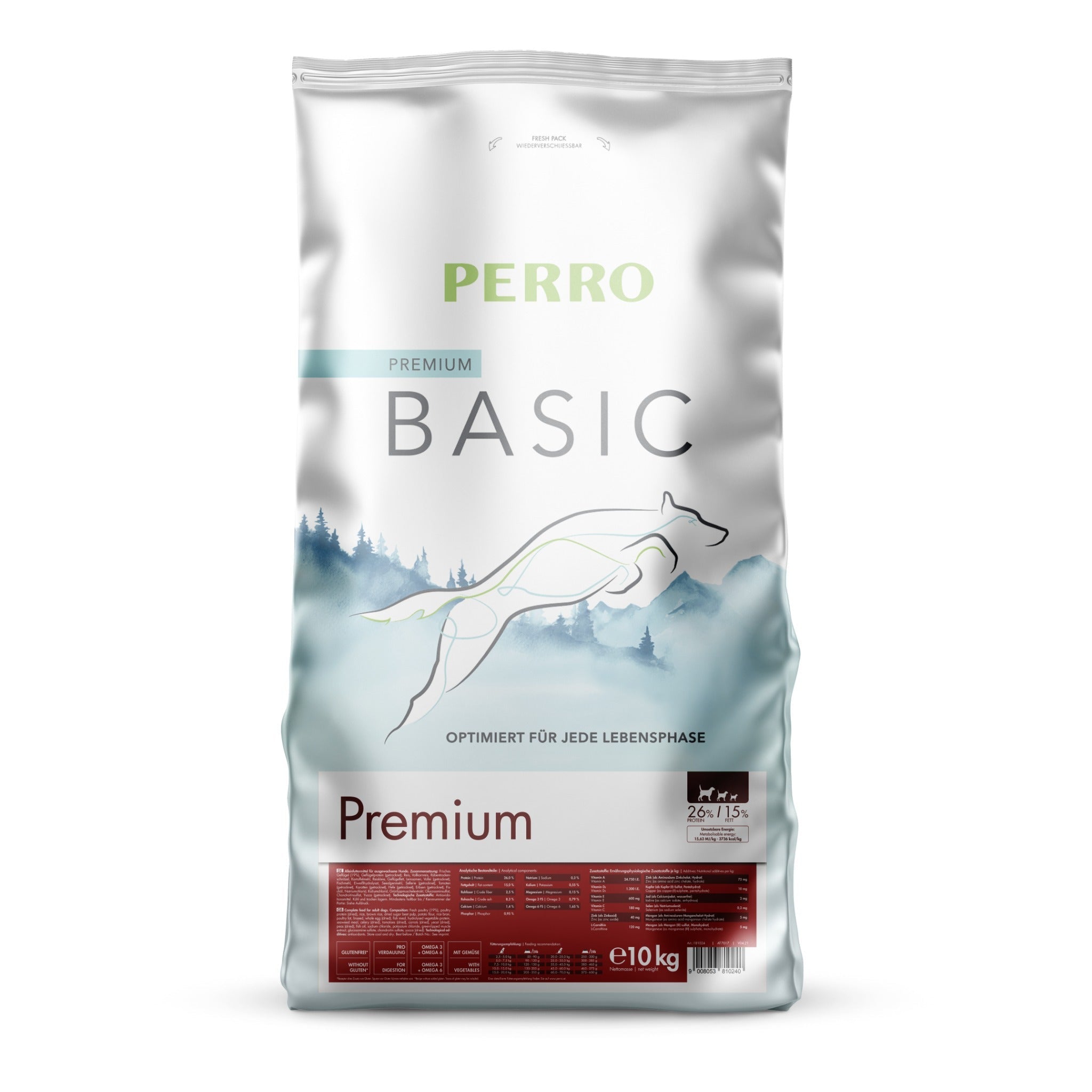 Perro Basic Premium - Hunde Trockenfutter - Woofshack