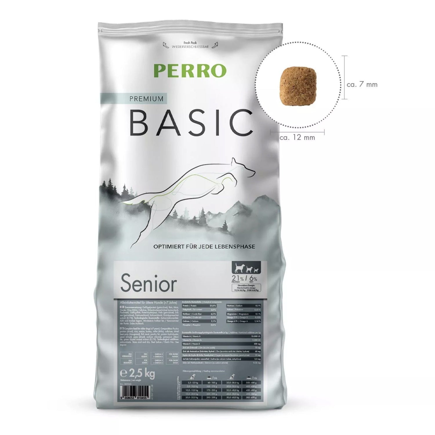 Perro Basic Senior - Hunde Trockenfutter - Woofshack