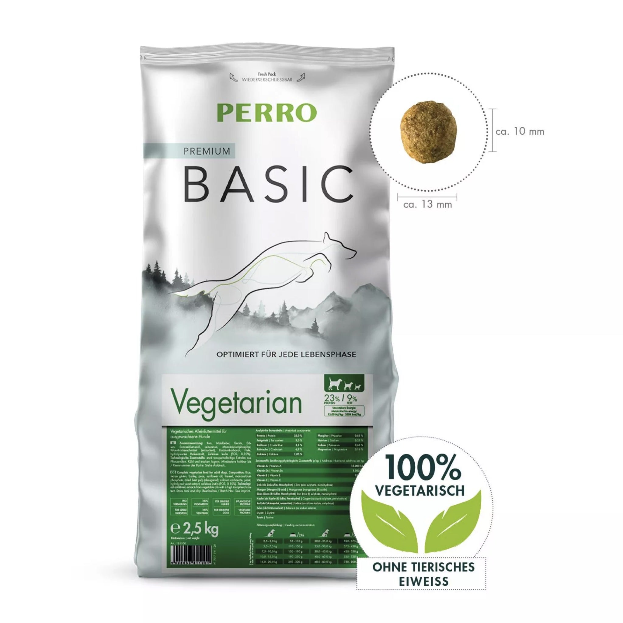 Perro Basic Vegetarian - Hunde Trockenfutter - Woofshack