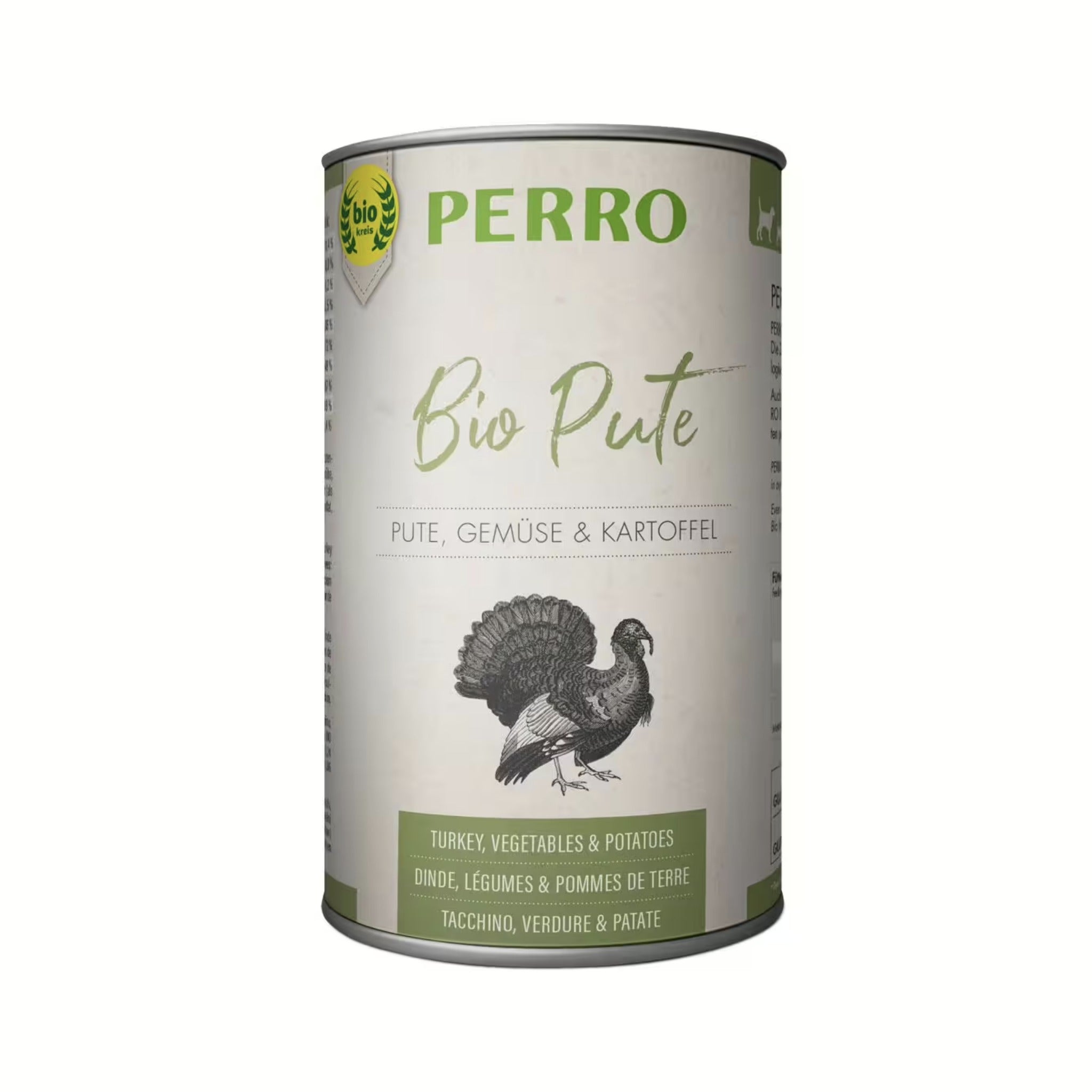 Perro Bio Pute, Gemüse und Kartoffel - Hunde Nassfutter - Woofshack