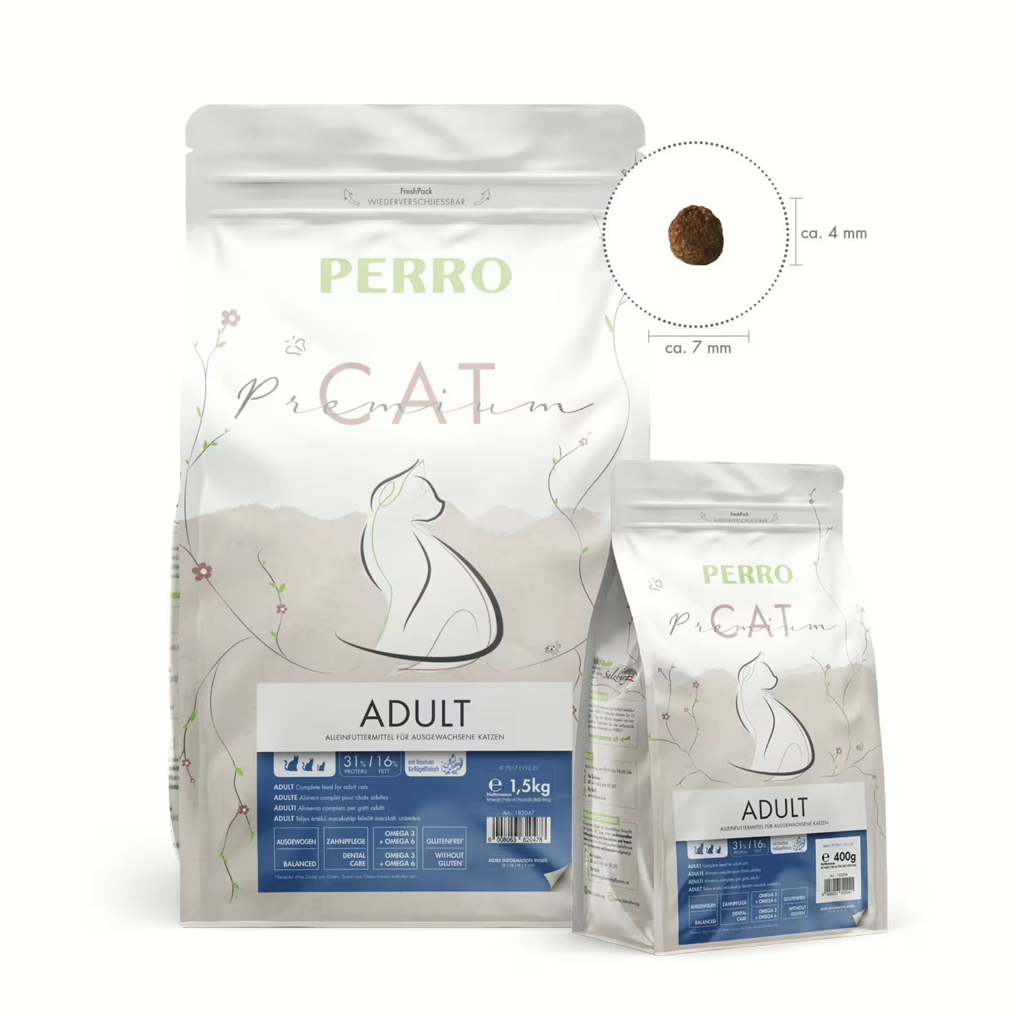 Perro Cat Premium Adult - Katzen Trockenfutter - Woofshack