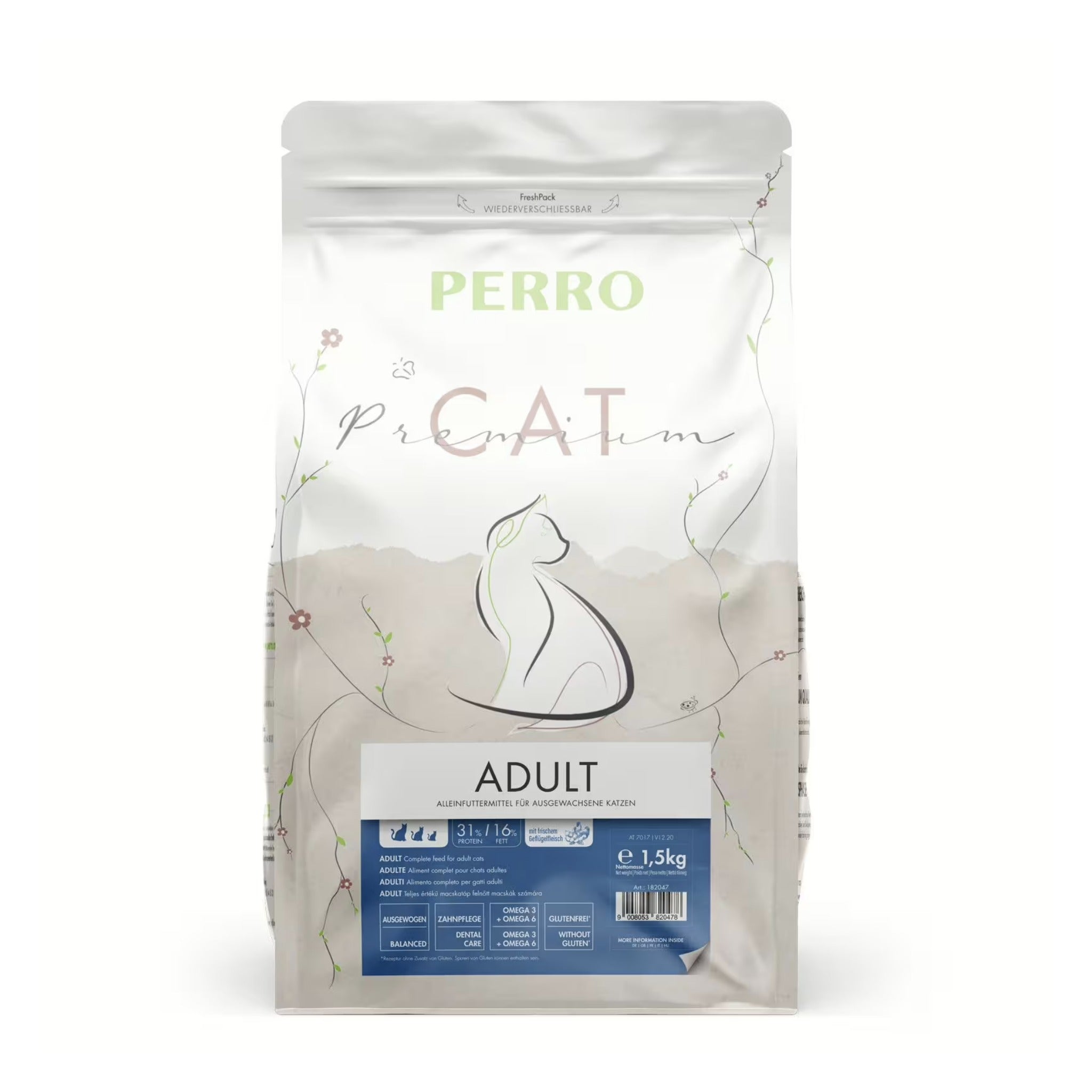 Perro Cat Premium Adult - Katzen Trockenfutter - Woofshack