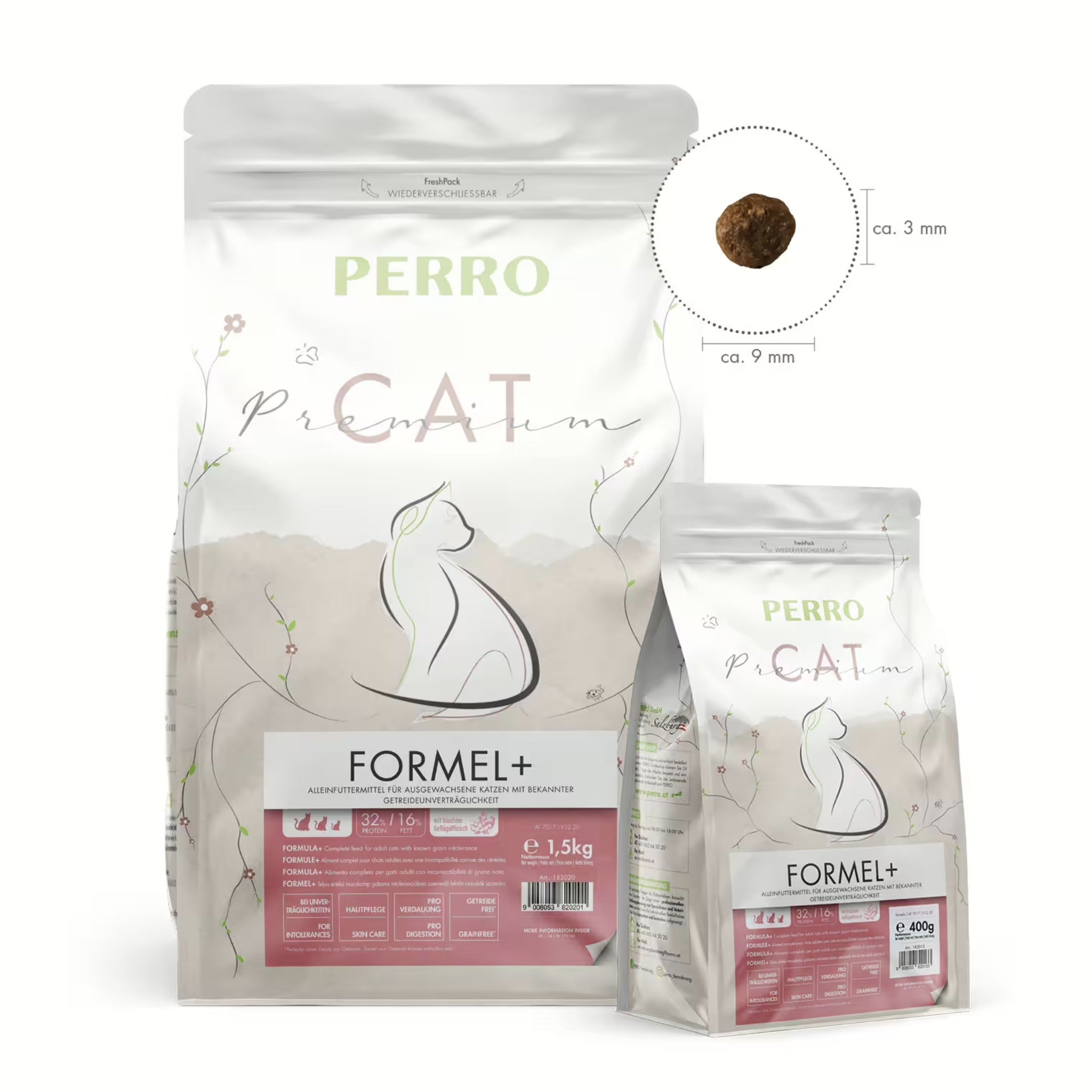 Perro Cat Premium Formel+ getreidefrei - Katzen Trockenfutter - Woofshack