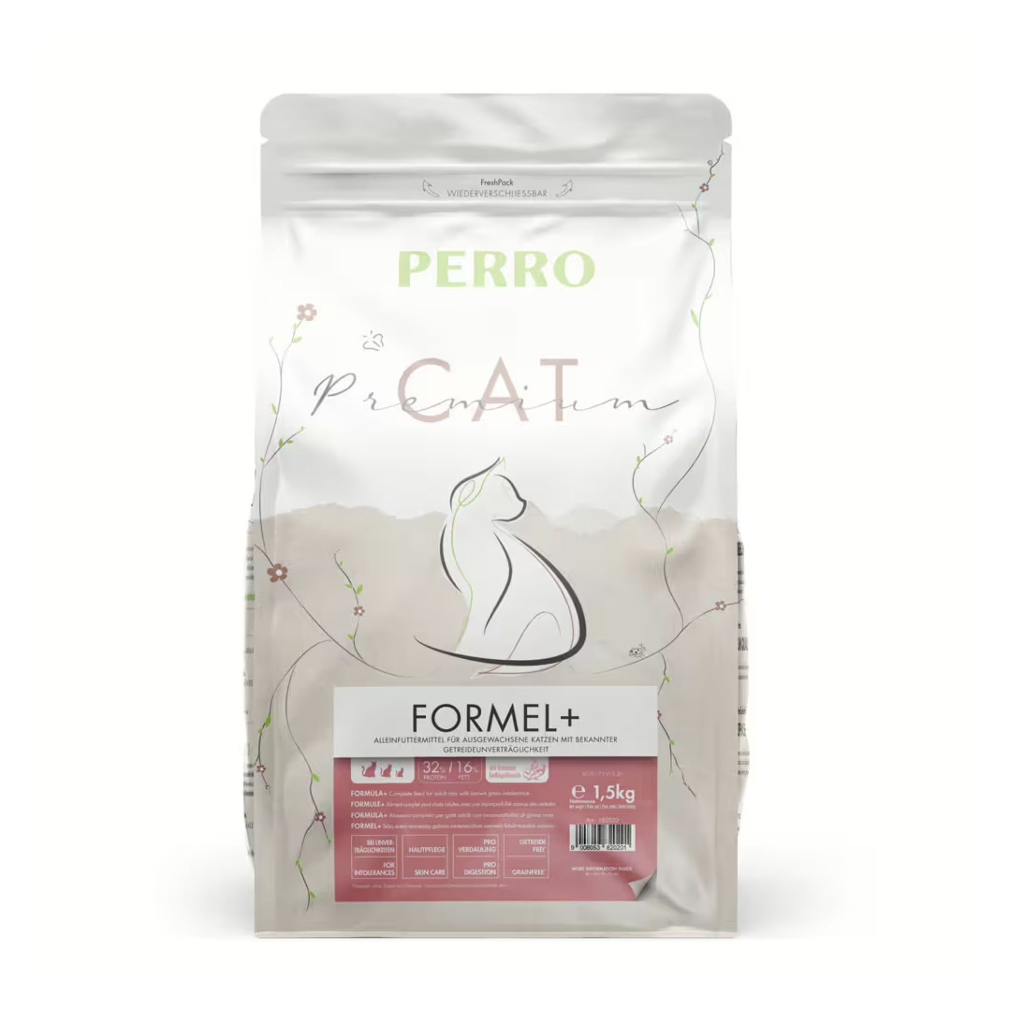 Perro Cat Premium Formel+ getreidefrei - Katzen Trockenfutter - Woofshack