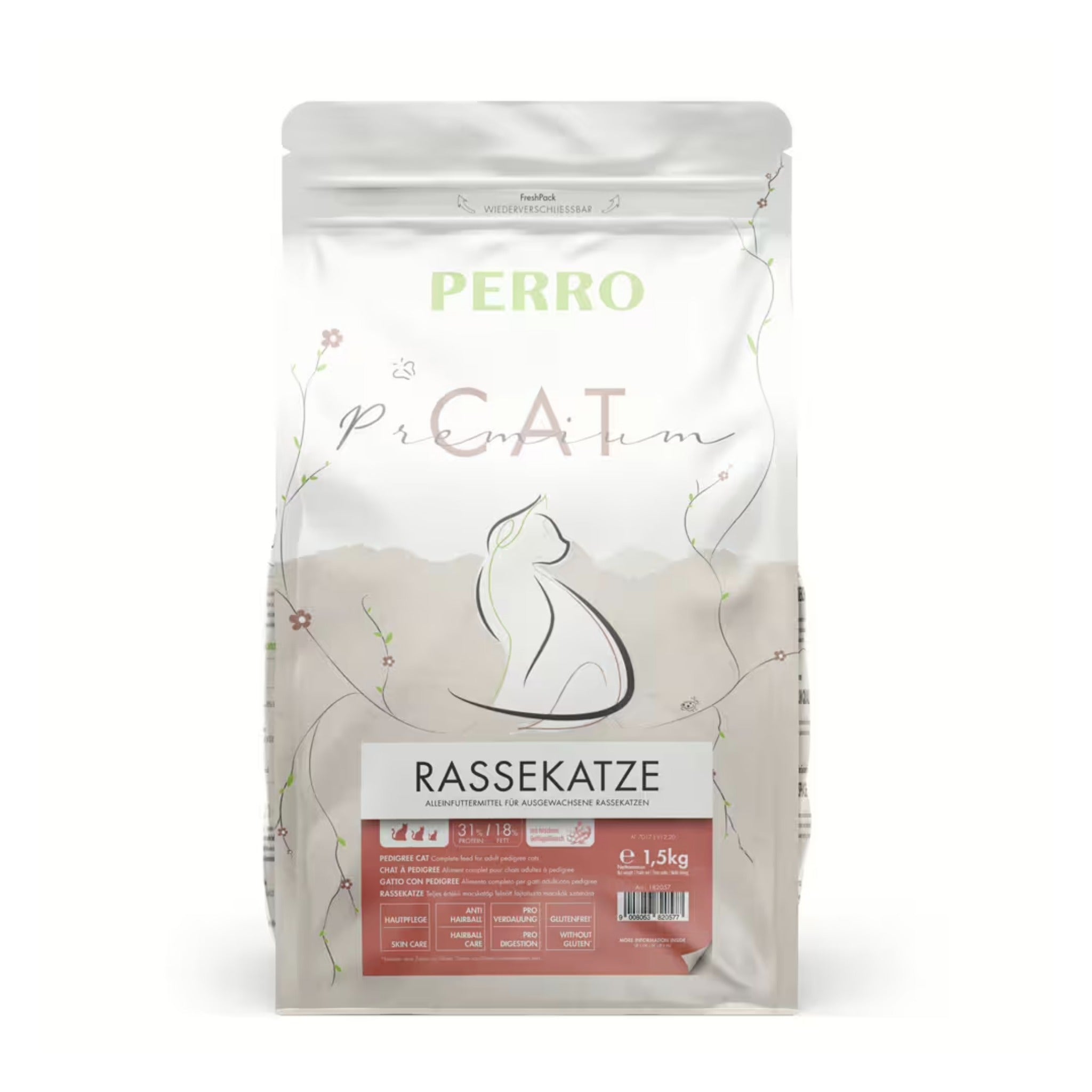 Perro Cat Premium Rassekatze - Katzen Trockenfutter - Woofshack
