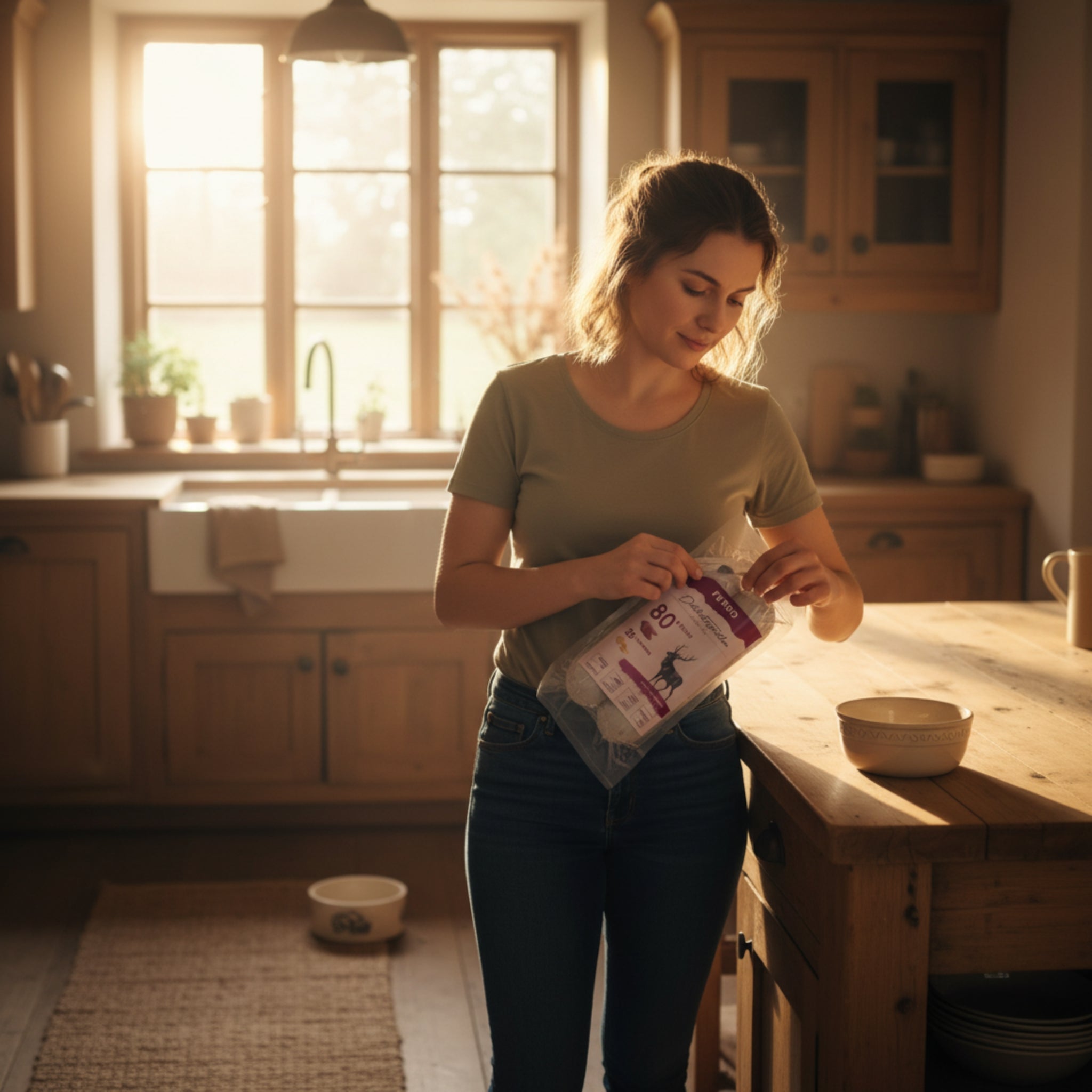 Perro Delikatessrolle Hirsch & Kartoffel - Getreidefreie Hundewurst für sensible Hunde - Woofshack