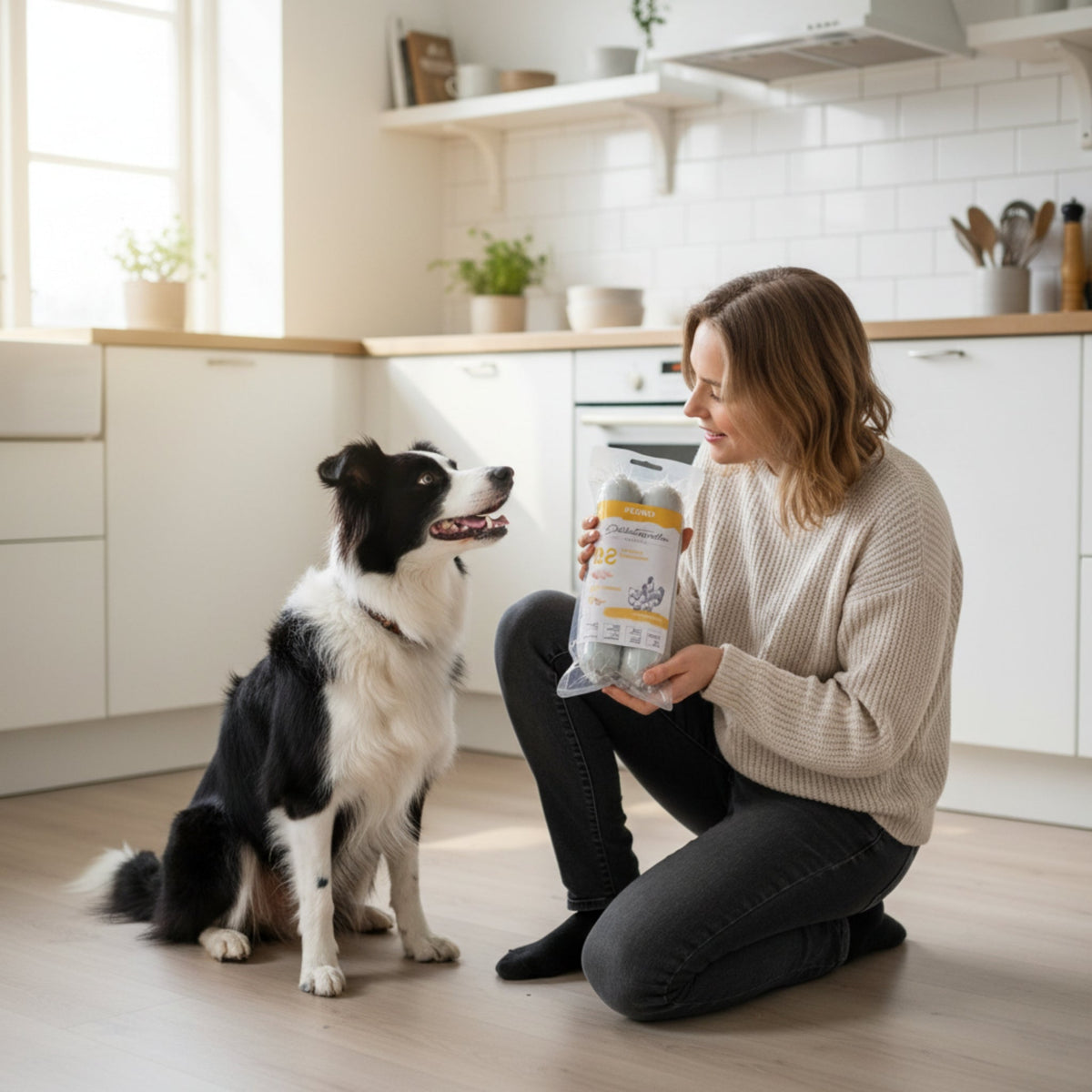 Perro Delikatessrolle No.1 Geflügel & Kartoffel – Premium Hundewurst getreidefrei für sensible & wählerische Hunde - Woofshack