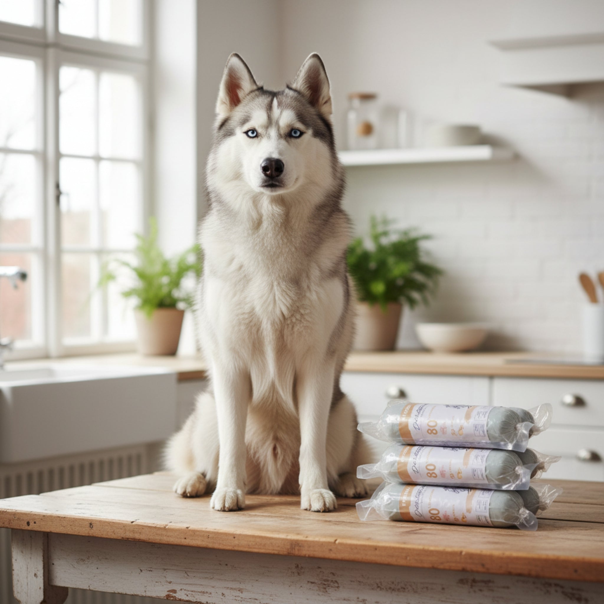 Perro Delikatessrolle No.1 Kaninchen & Kartoffel – Premium Hundewurst mit 80% Frischfleisch, getreidefrei & hypoallergen für sensible Hunde - Woofshack