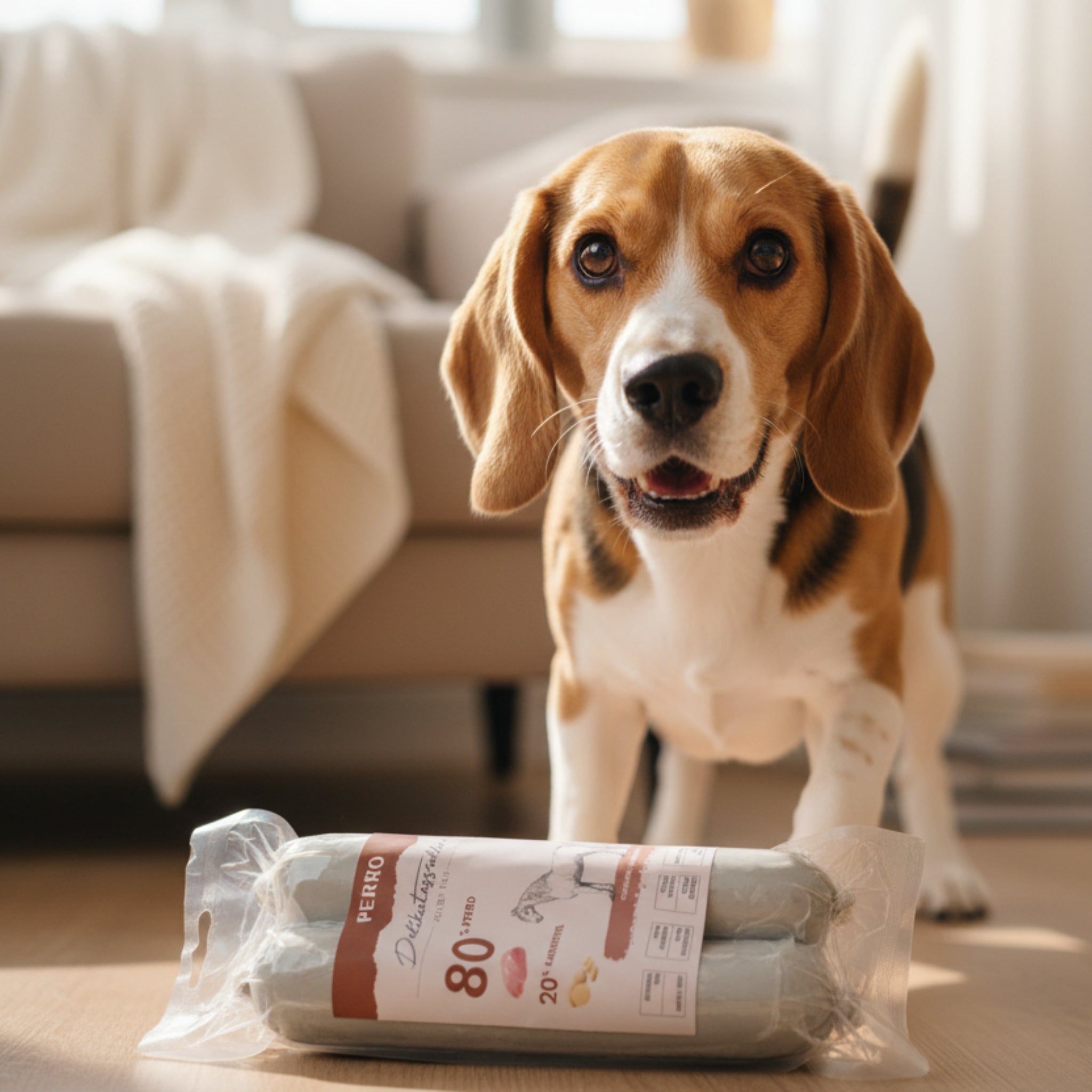 Perro Delikatessrolle No.1 Pferd & Kartoffel – Hypoallergen, Getreidefrei, 80% Frischfleisch - Woofshack