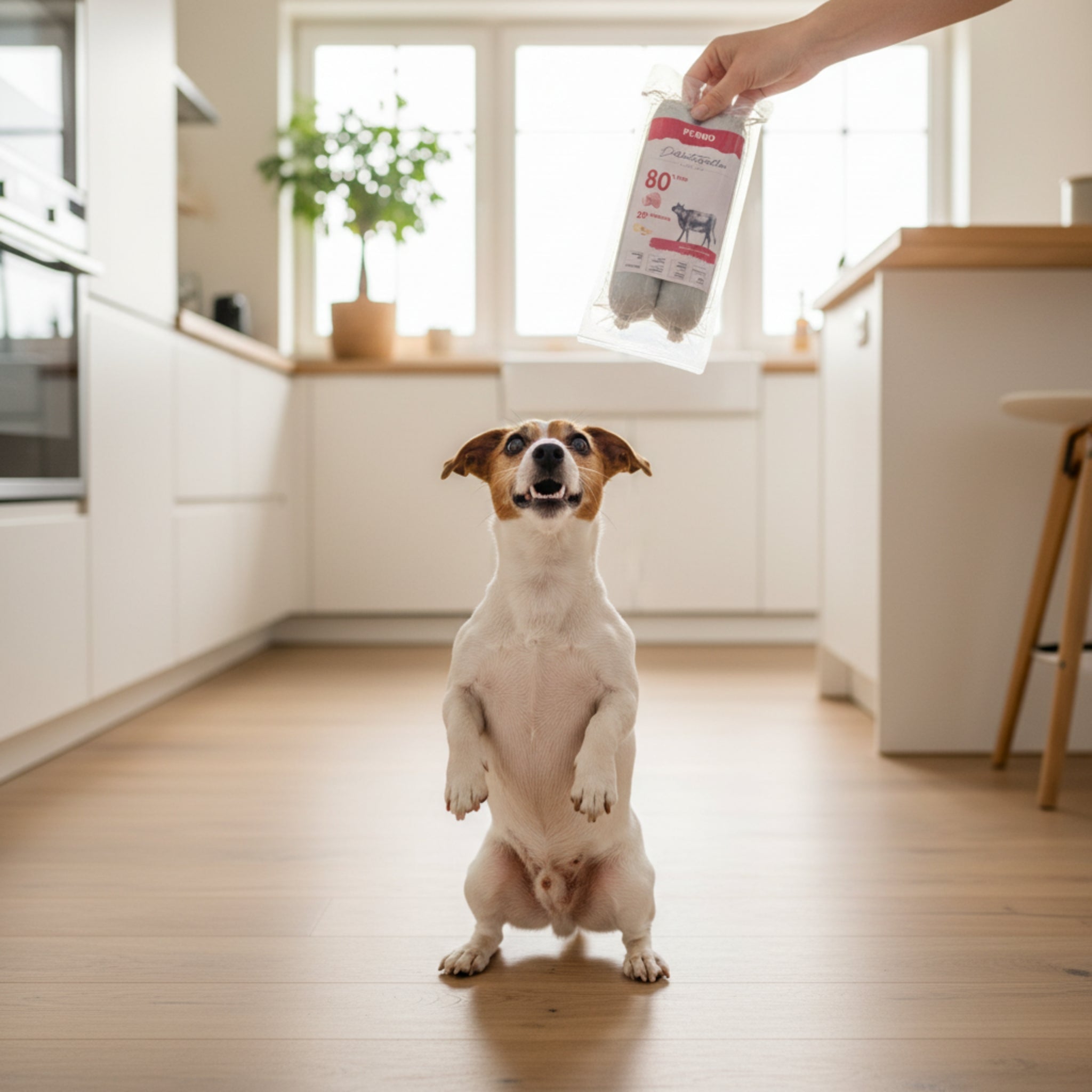 Perro Delikatessrolle No.1 Rind & Kartoffel – Premium Hundewurst für ernährungssensible Hunde, getreidefrei, leicht verdaulich, hoher Fleischanteil, natürliche Zutaten - Woofshack