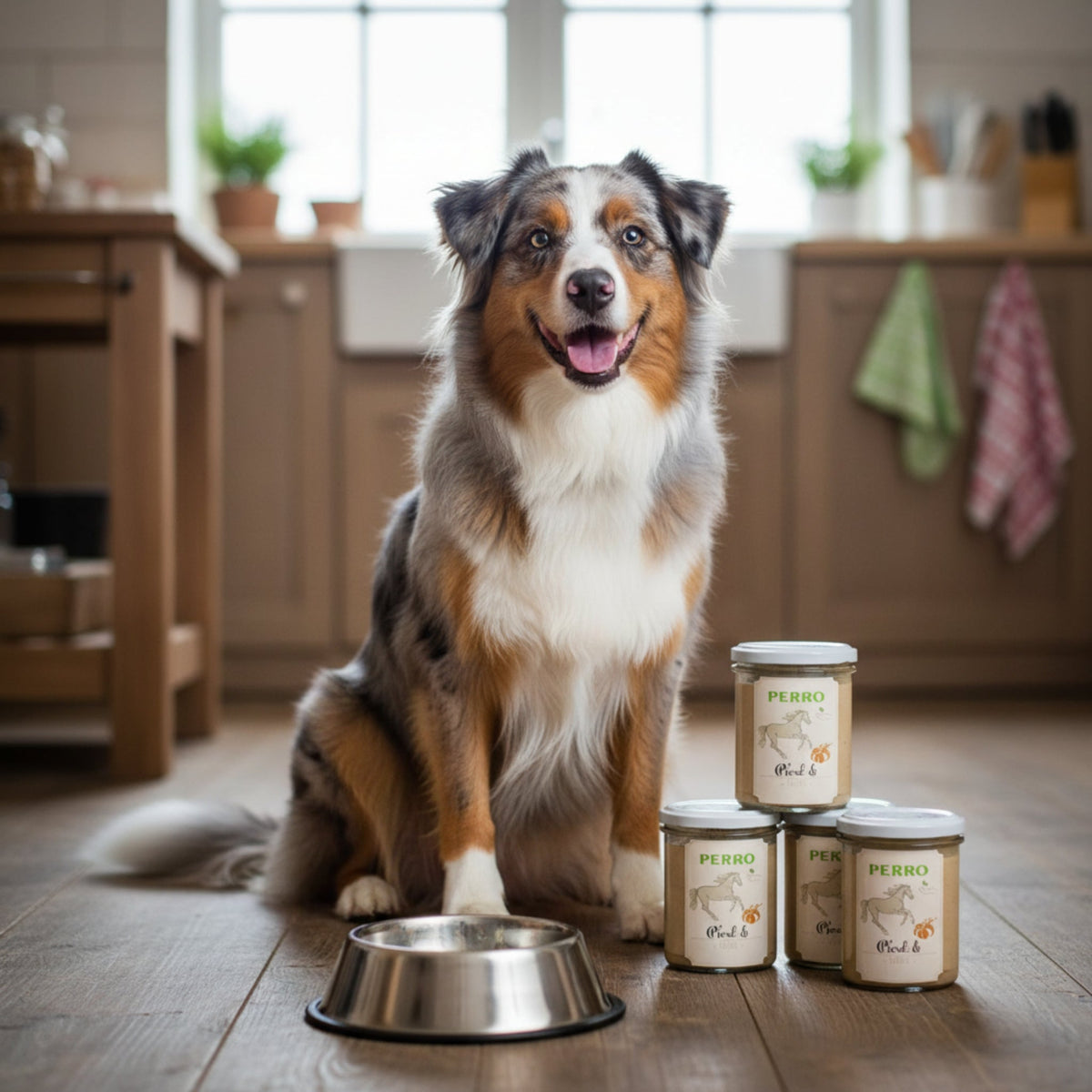 Perro Genießer Glas Pferd & Kürbis – Saftiges Nassfutter für anspruchsvolle Hunde | 100% Getreidefrei, Glutenfrei, Schonend im Glas & Unwiderstehlich Lecker - Woofshack