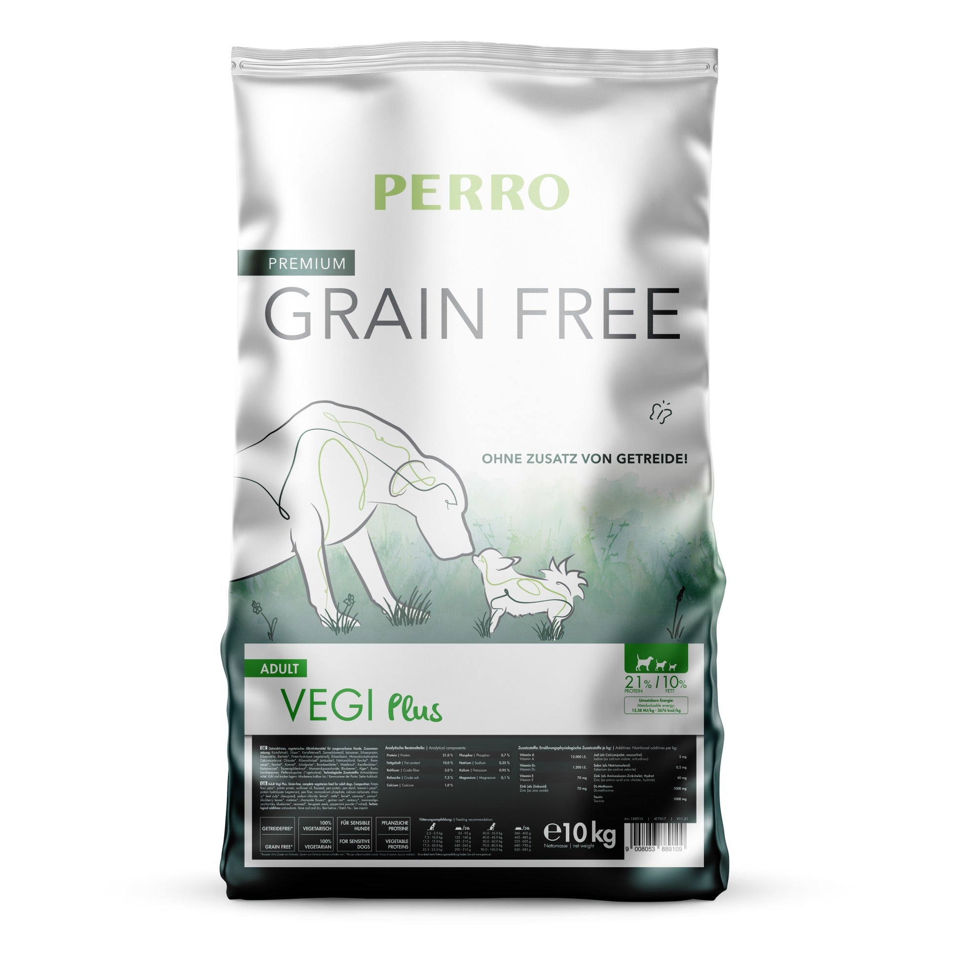 Perro Grain Free Adult Vegi Plus - Hunde Trockenfutter - Woofshack