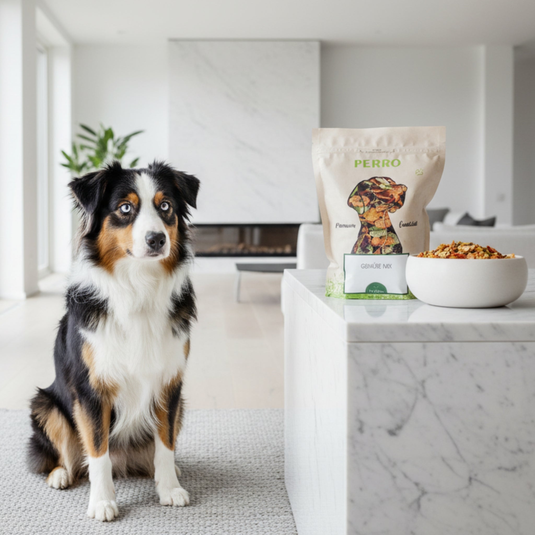 Perro Hundeflocken Gemüse Mix - Premium Nahrungsergänzung für Hunde mit natürlichen Gemüseflocken für gesunde Verdauung und Vitalität - Woofshack