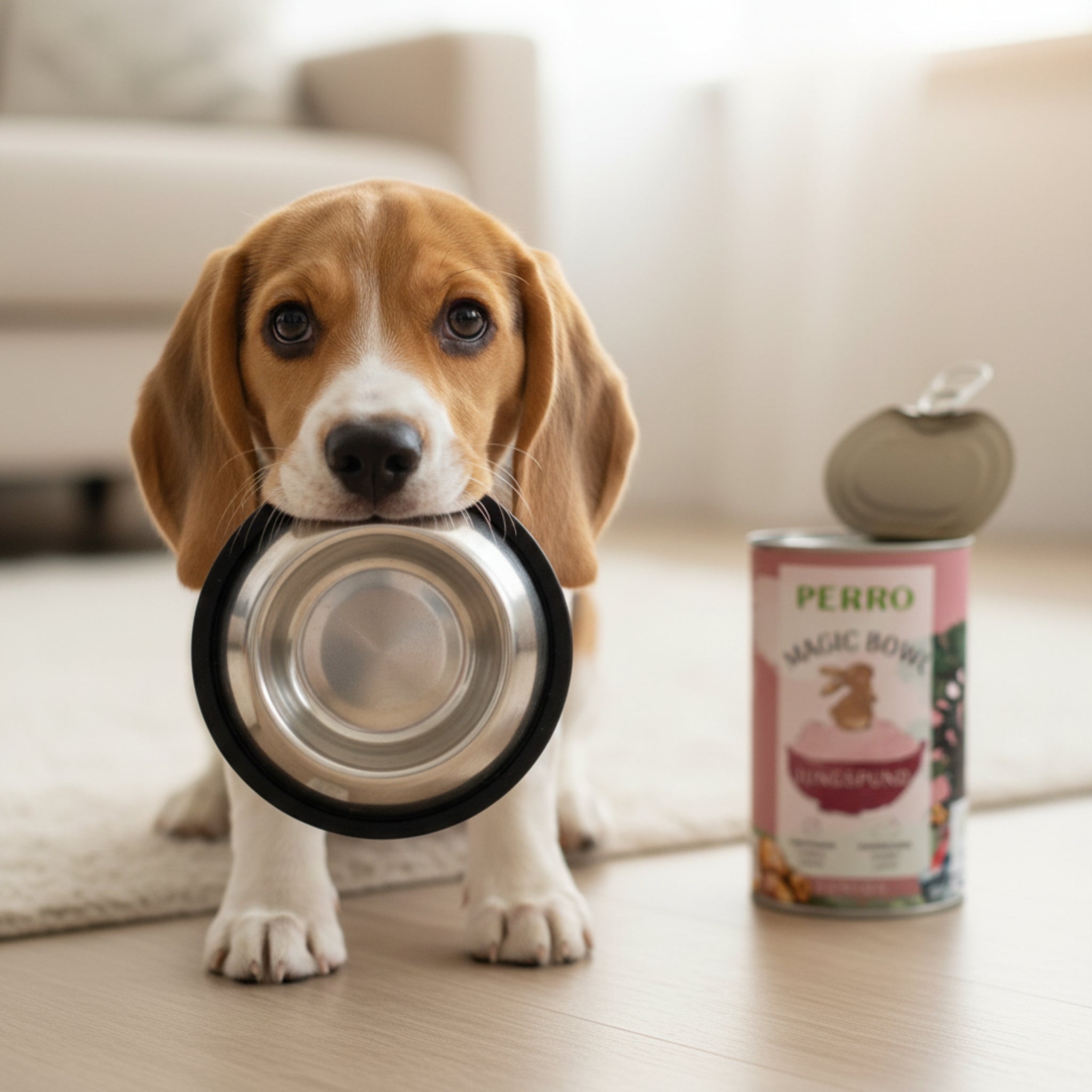 PERRO Magic Bowl Jungspund – Saftiges Nassfutter mit Truthahn & Kaninchen für Welpen & Junghunde | Getreidefrei, Magenfreundlich & Rundum Ausgewogen - Woofshack