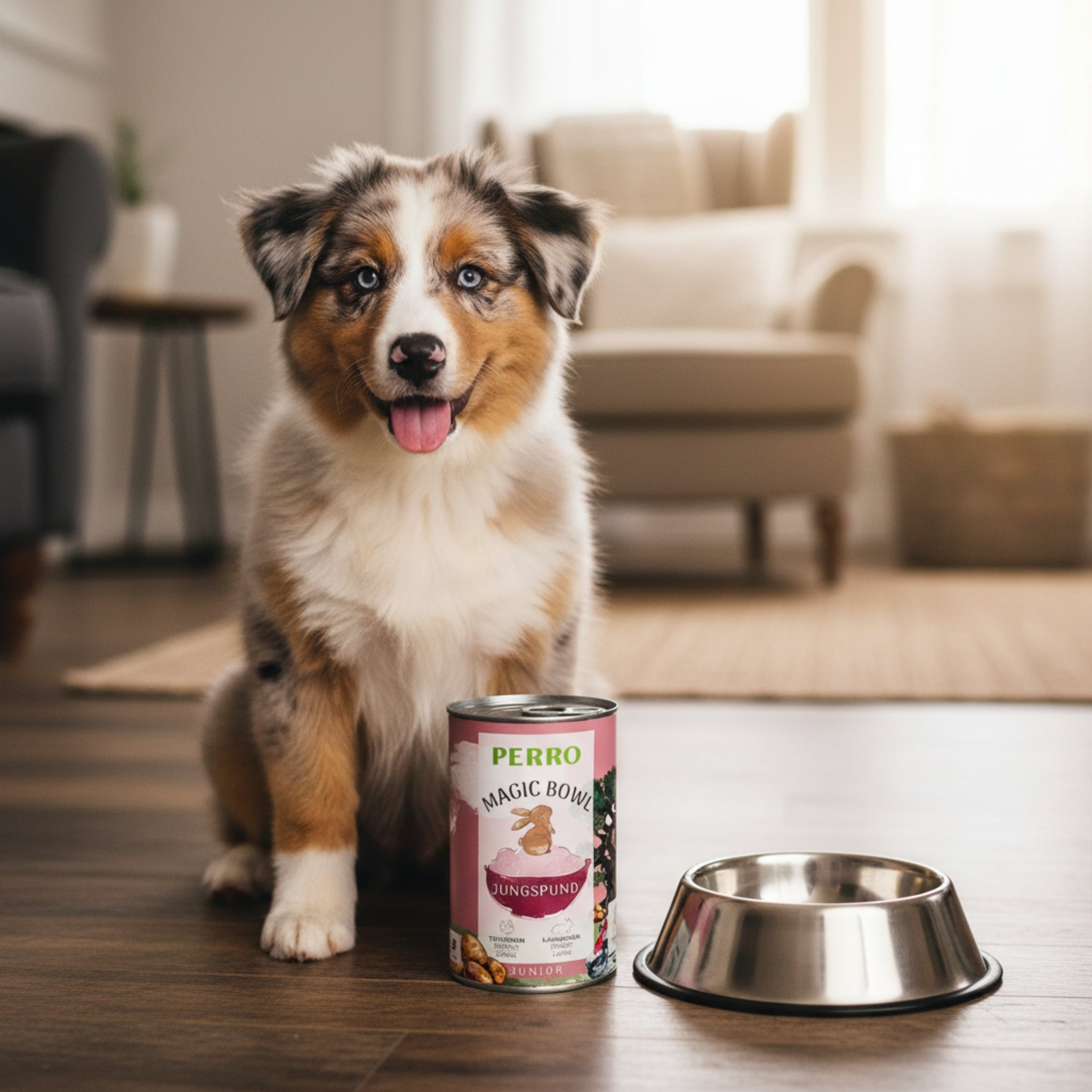 PERRO Magic Bowl Jungspund – Saftiges Nassfutter mit Truthahn & Kaninchen für Welpen & Junghunde | Getreidefrei, Magenfreundlich & Rundum Ausgewogen - Woofshack