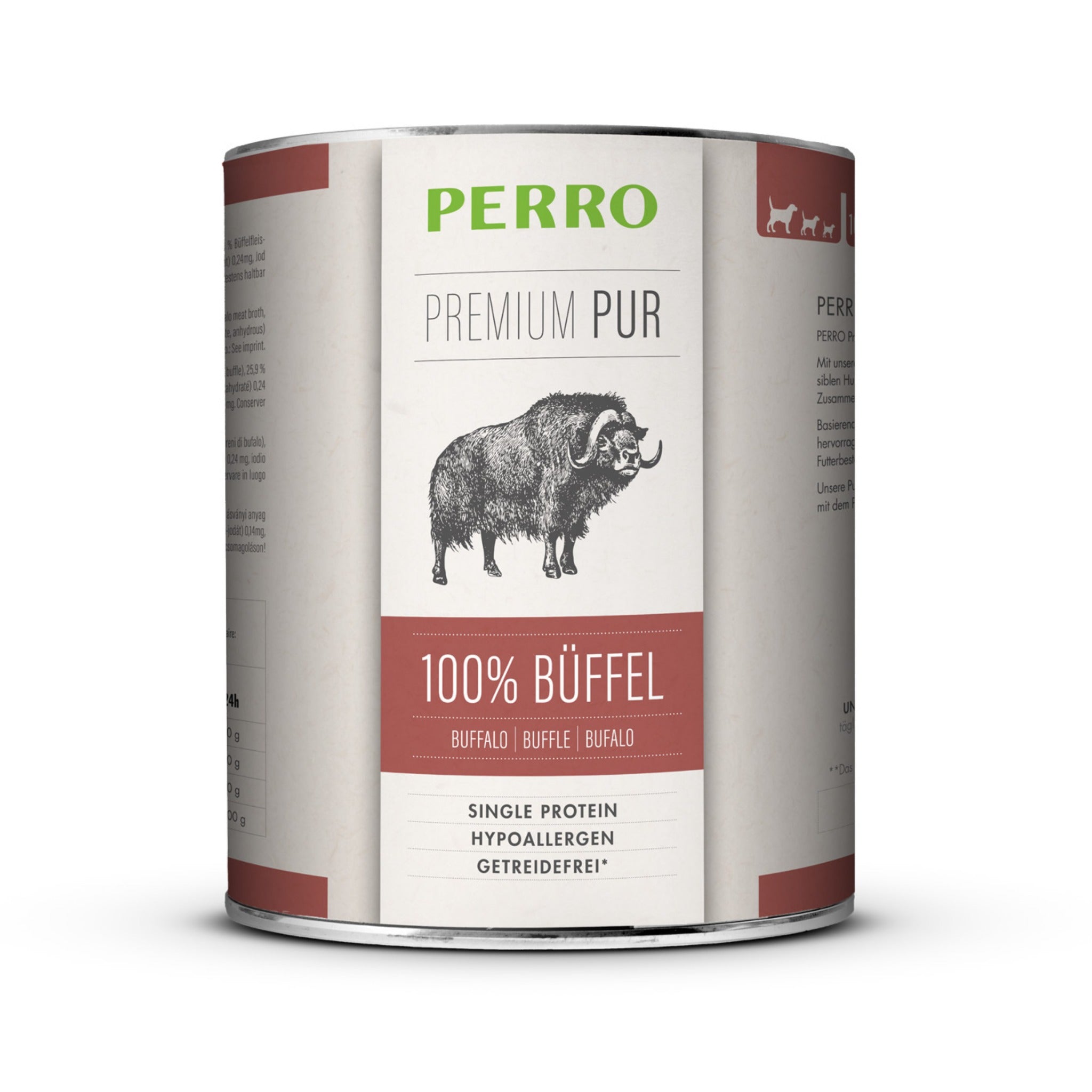 Perro Premium Pur Büffel - Hunde Nassfutter - Woofshack