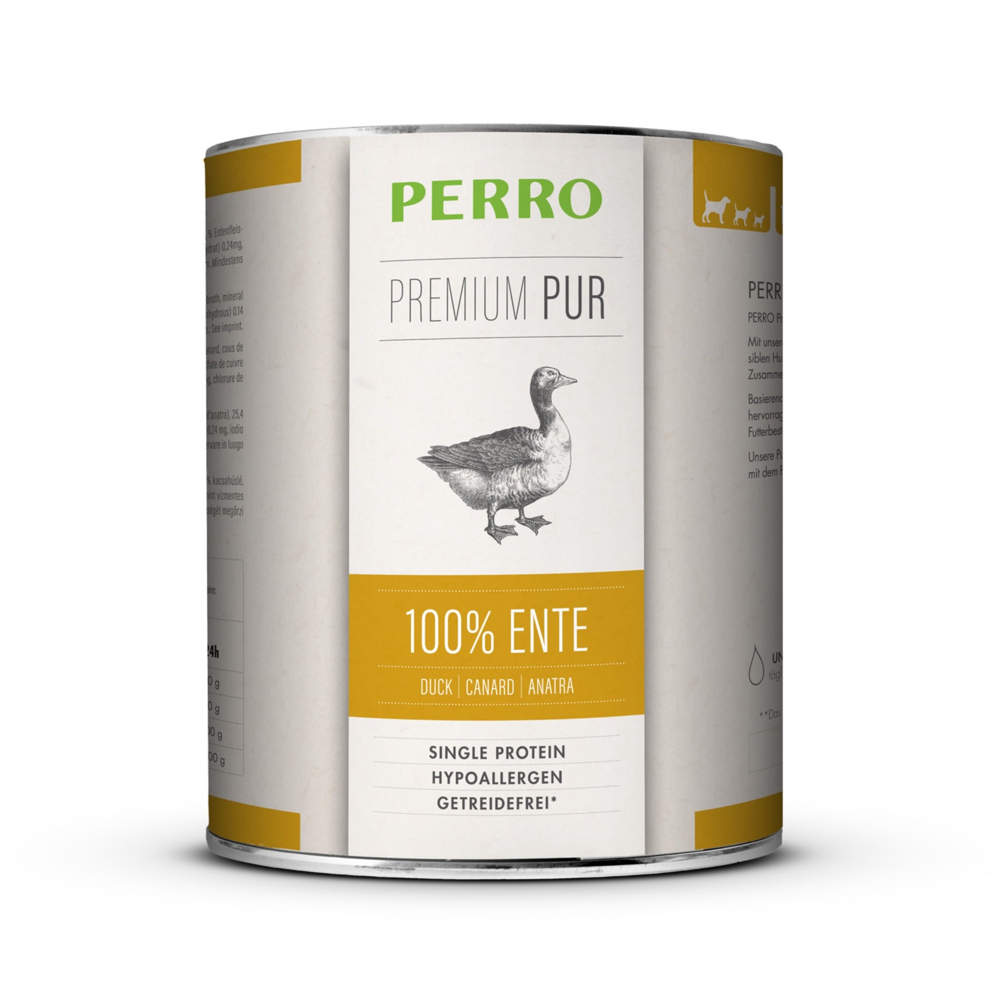 Perro Premium Pur Ente - Hunde Nassfutter - Woofshack