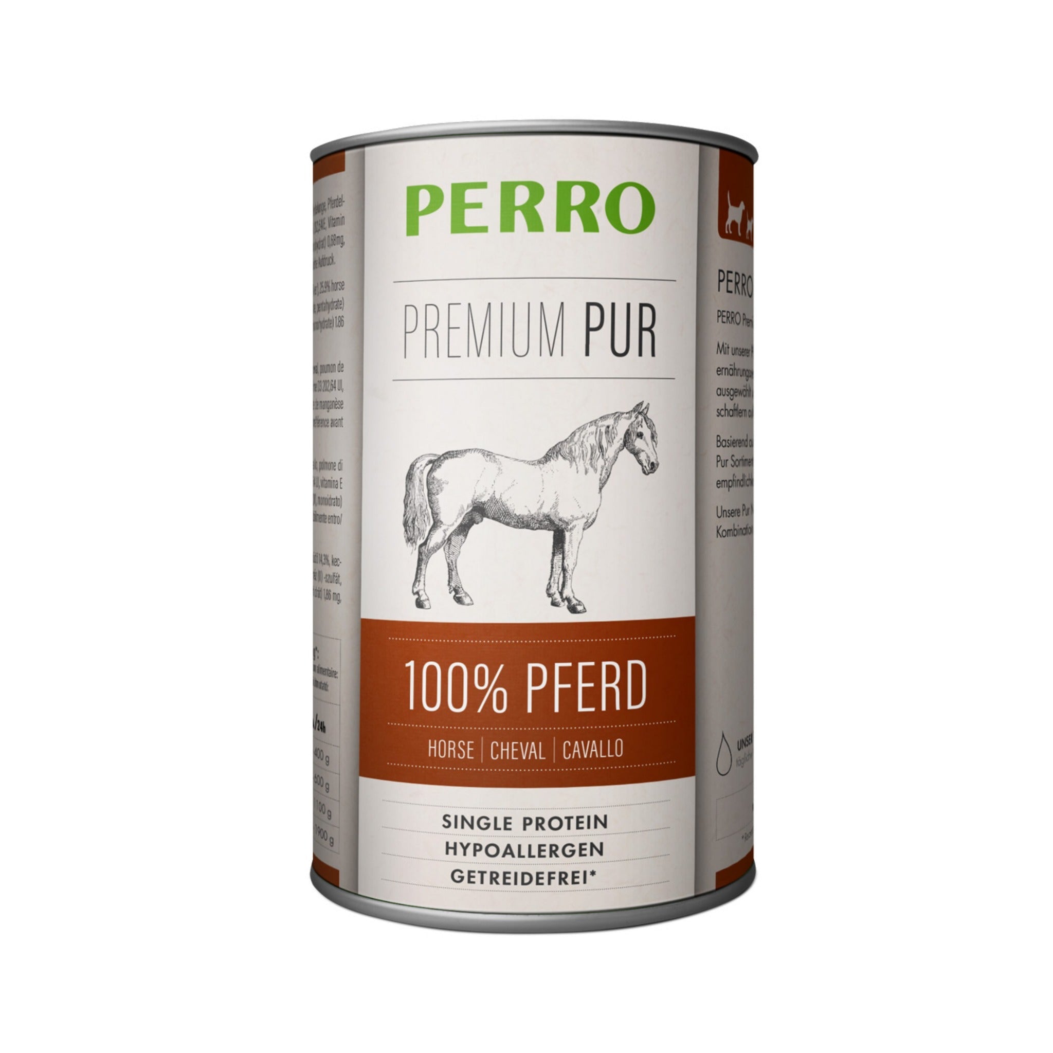 Perro Premium Pur Pferd - Hunde Nassfutter - Woofshack