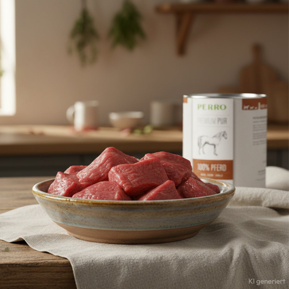 Perro Premium Pur Pferd – Monoprotein Nassfutter für sensible & allergische Hunde | Getreidefrei, Singleprotein, Ausschlussdiät