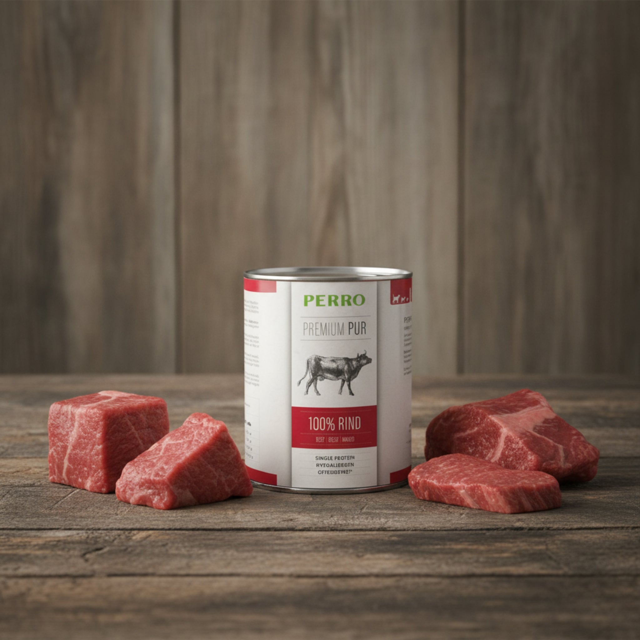 Perro Premium Pur Rind Nassfutter – 100% Singleprotein für Hunde mit Allergien & sensibler Verdauung – Hypoallergen, Getreidefrei & Schonend - Woofshack