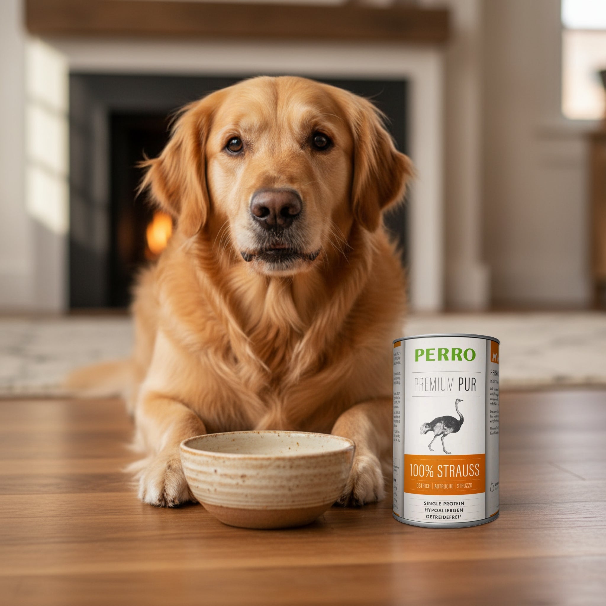 Perro Premium Pur Strauß - Hunde Nassfutter - Woofshack